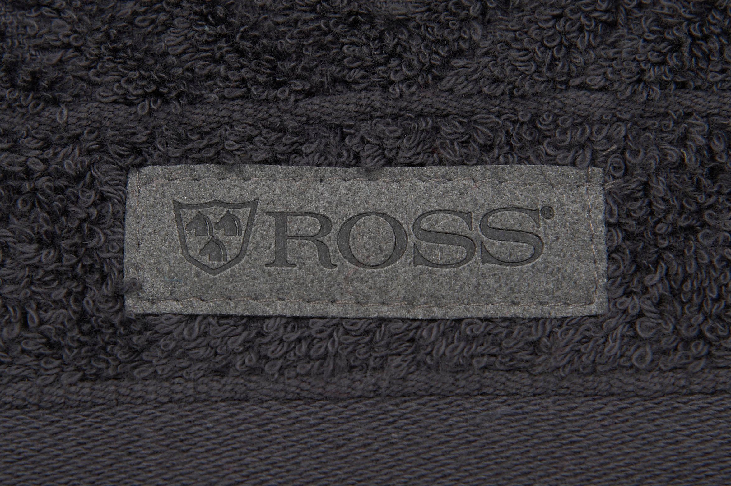 ROSS Handdoek Smart Uni-rib met velourslabel (2 stuks)