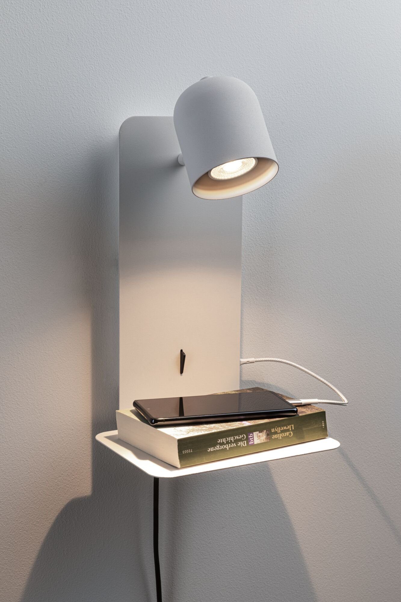 Paulmann Wandlamp Malena max. 1x5W USBC 230V Metaal