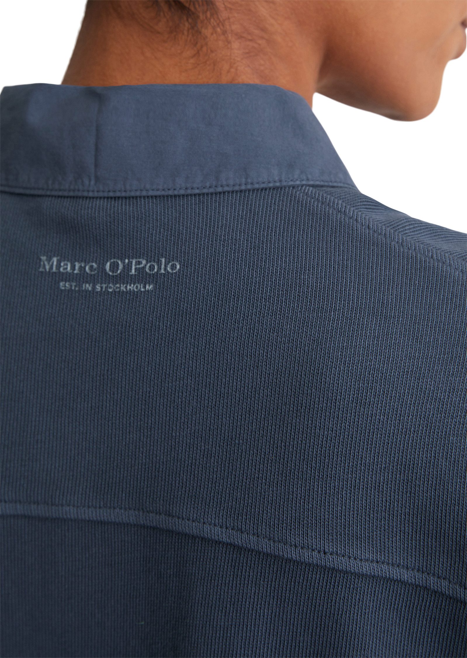 Marc O'Polo Poloshirt oversized, van lichte jersey