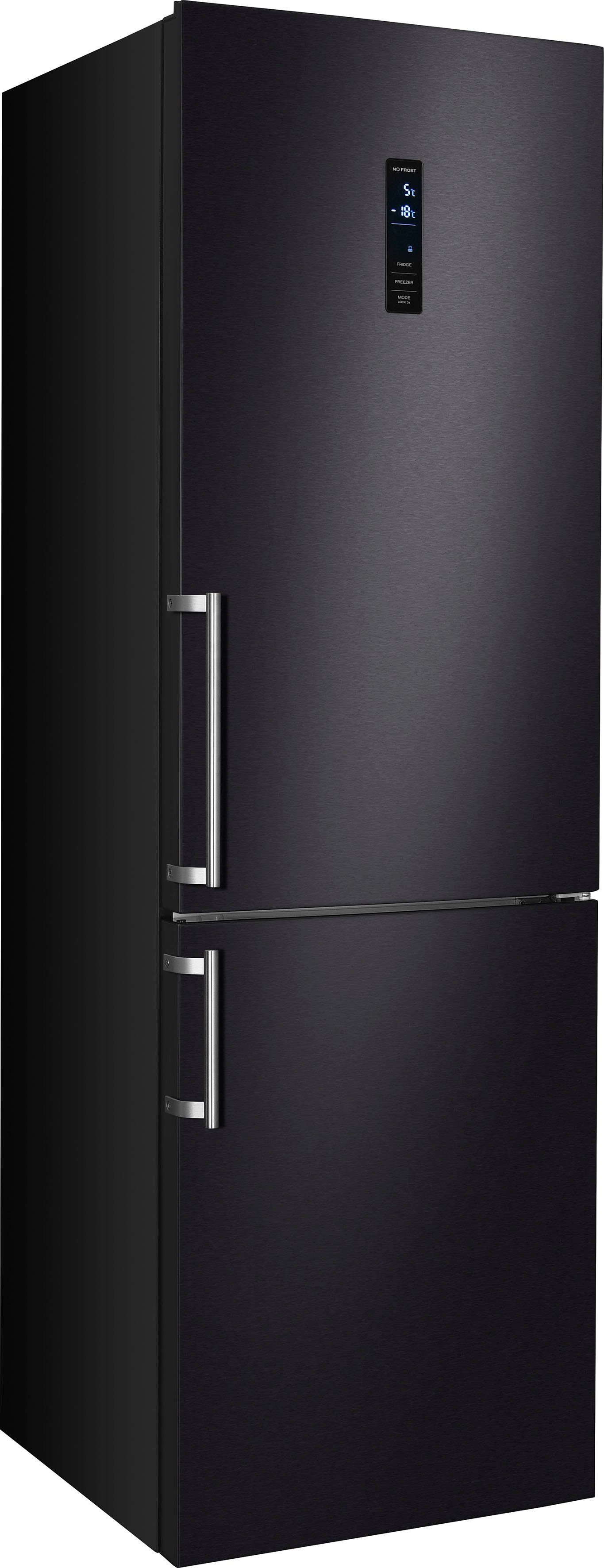Hanseatic Koel-vriescombinatie HKGK19560CNFDI Snelle vriesfunctie, Eco-modus, NoFrost, Display, Deuralarm