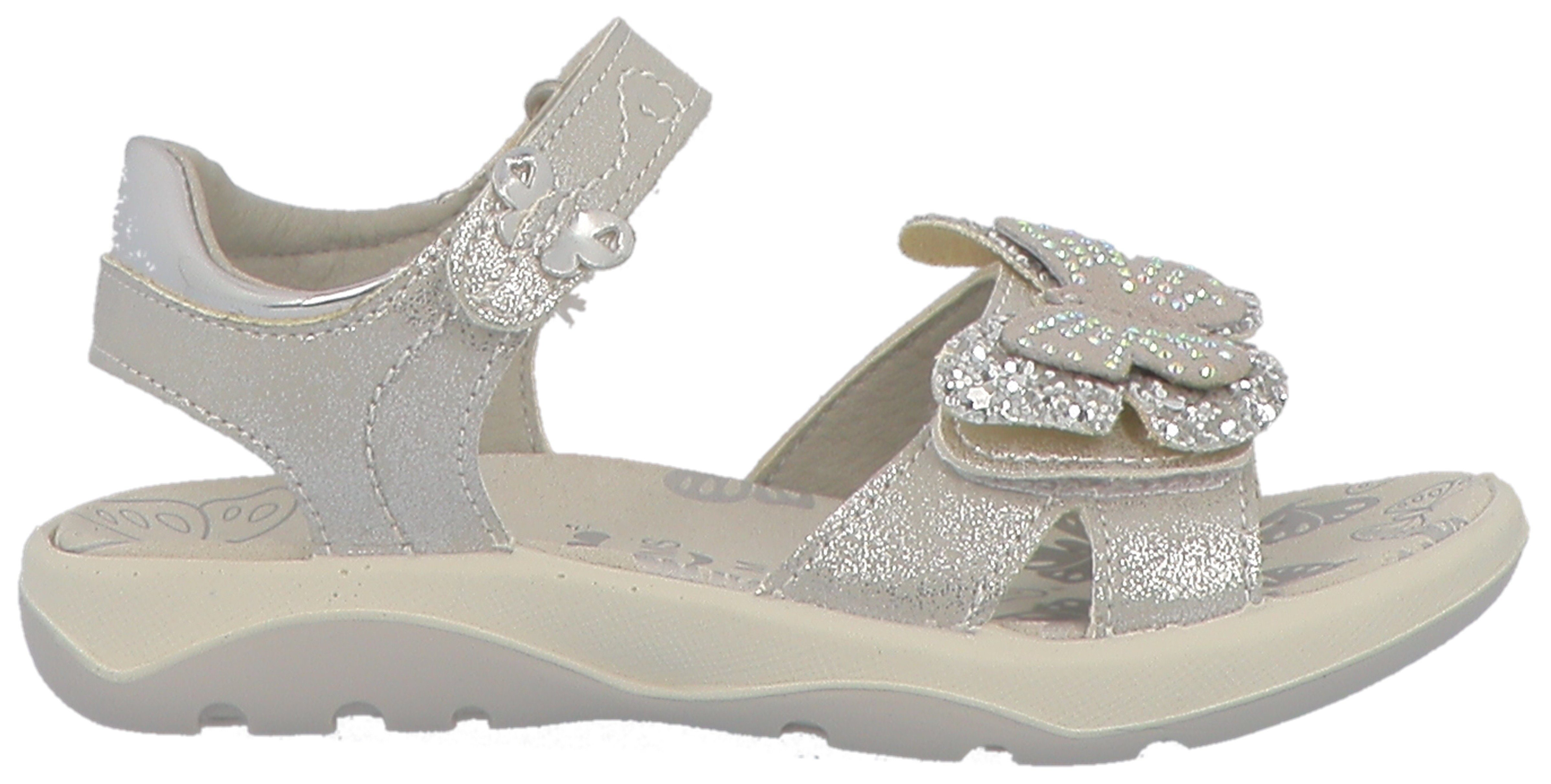 Lurchi Sandalen Farfalla , klittenbandschoenen, met strassstenen, maat sjabloon te downloaden