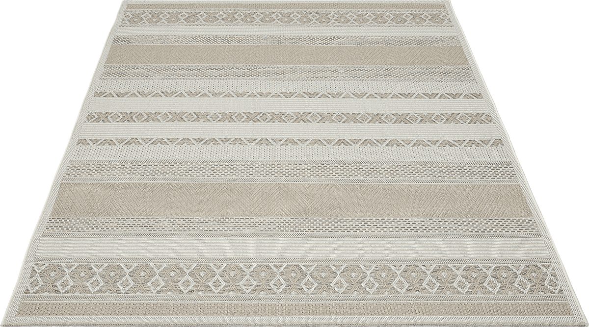 The carpet Vloerkleed Calgary moderne robuuste binnen- en buitenkleed