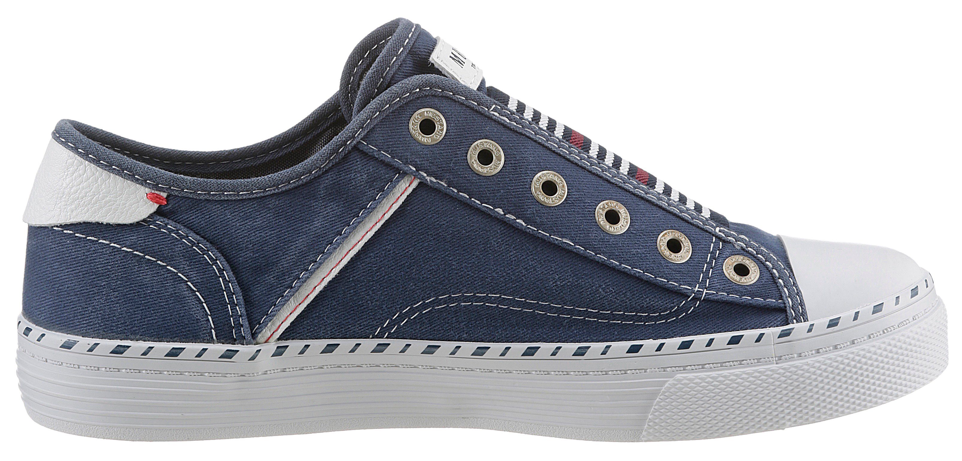 Mustang Shoes Slip-on sneakers Instapschoen, Vrijetijdsschoen Slippers, instapschoenen, vrijetijdsschoenen met praktische elastische band
