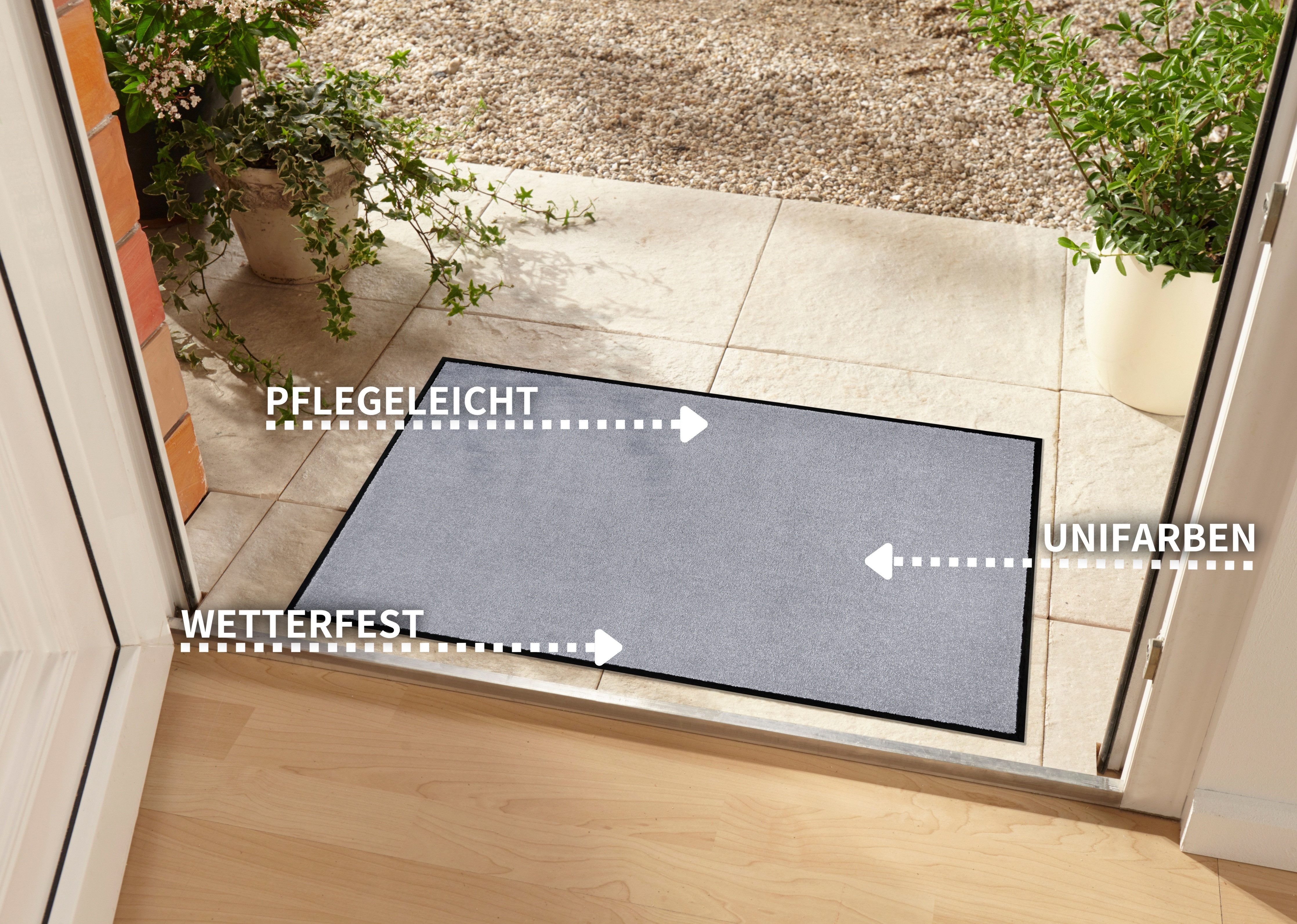 HANSE Home Mat Triton Vuilopvangmat, deurmat, in- en uitwendig, loper, wasbaar