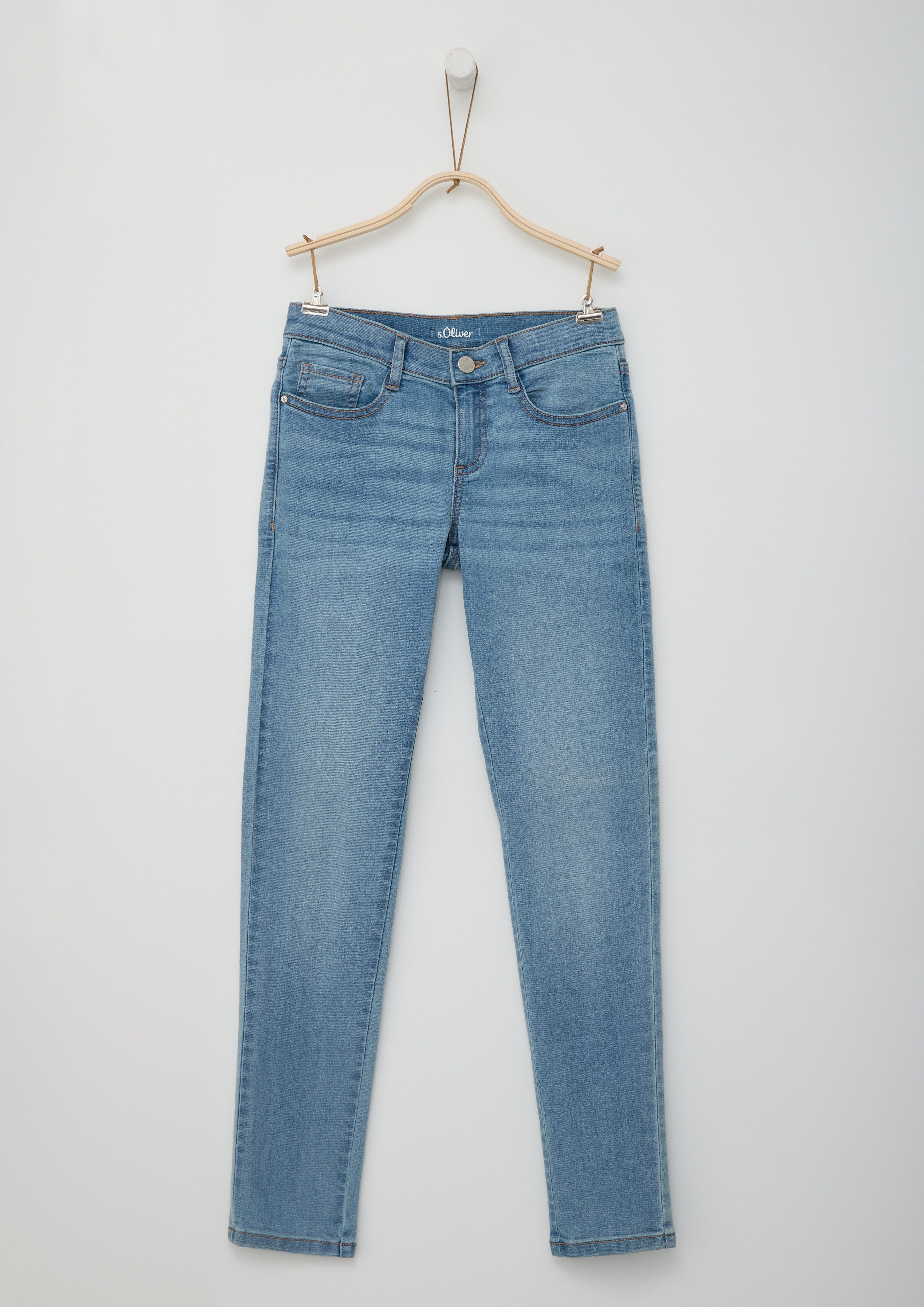 s.Oliver RED LABEL Junior Skinny fit jeans in five-pocketsstijl
