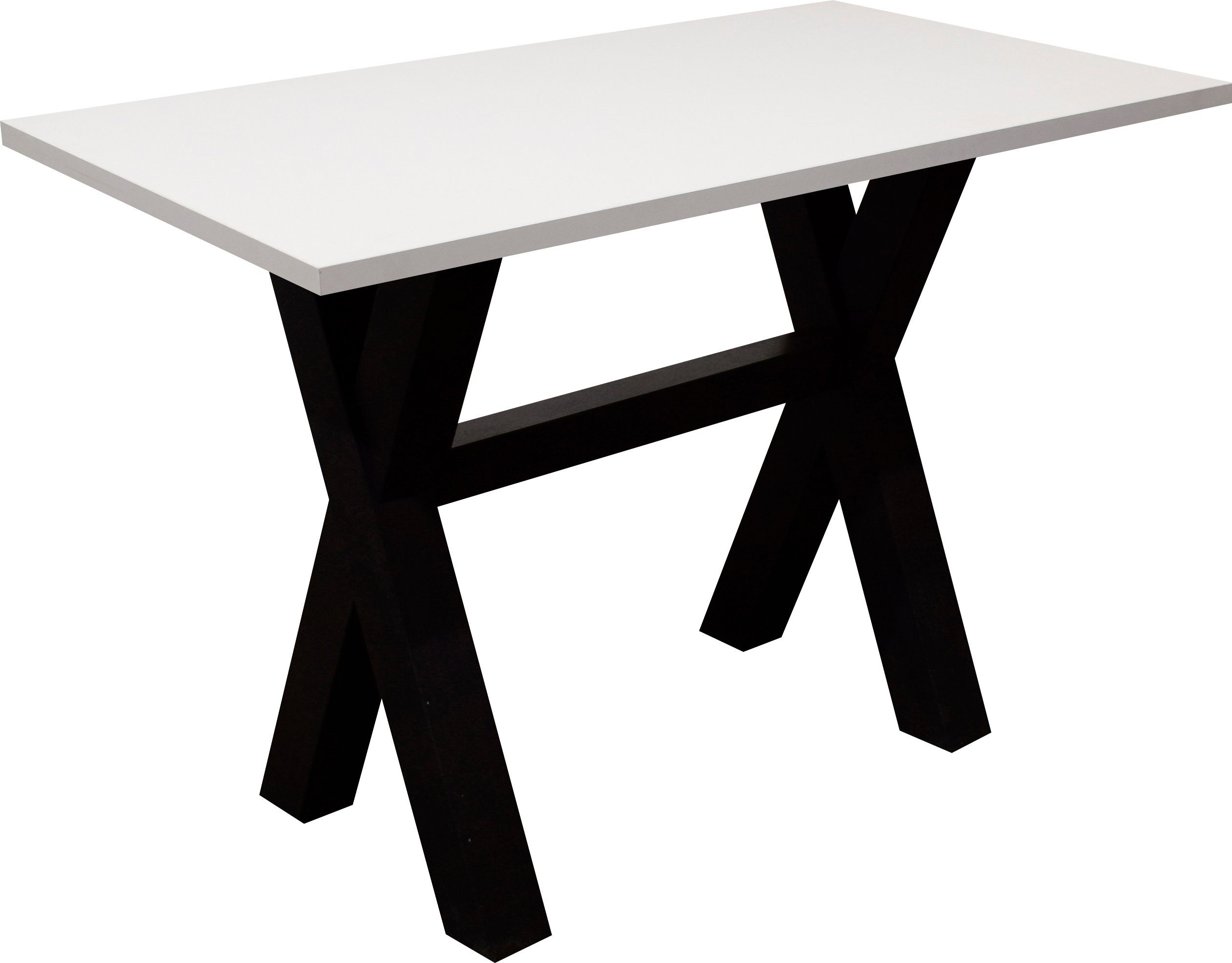 Mäusbacher Bartafel Frame in X-model (breedte 120, 140 of 160 cm) rechthoekige tafels maat 160 cm x 105 cm x 70 cm wit