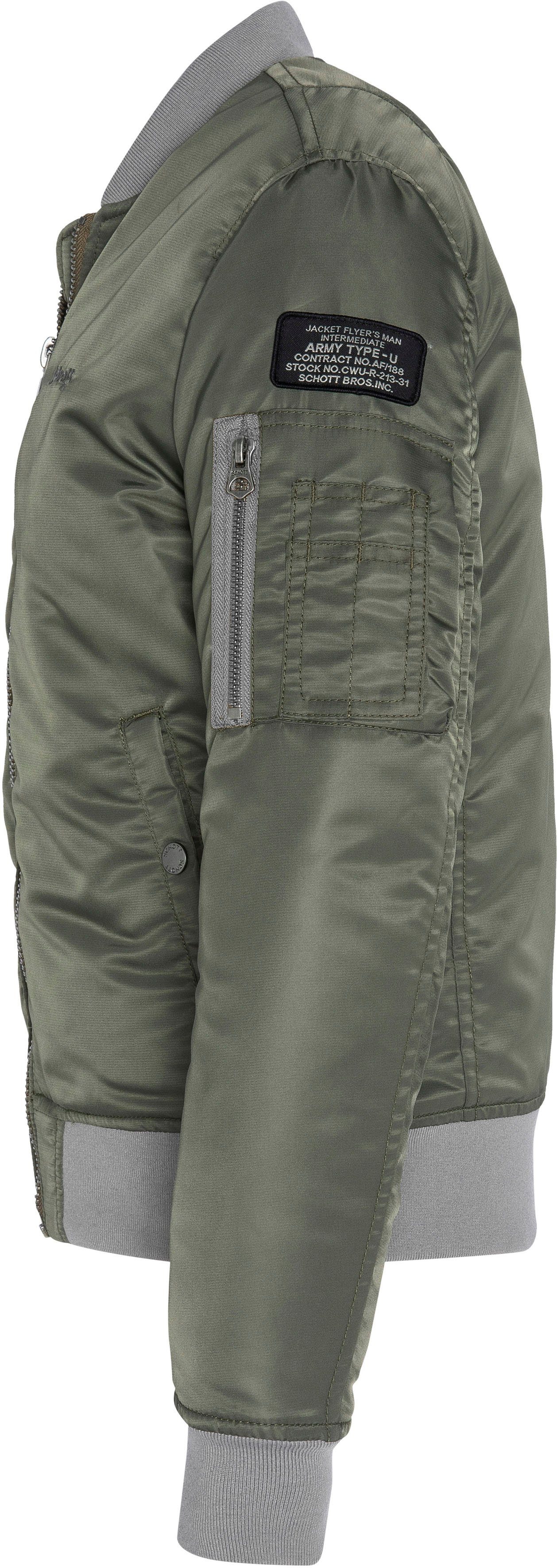 Schott NYC Bomberjack met extra mouwzakken