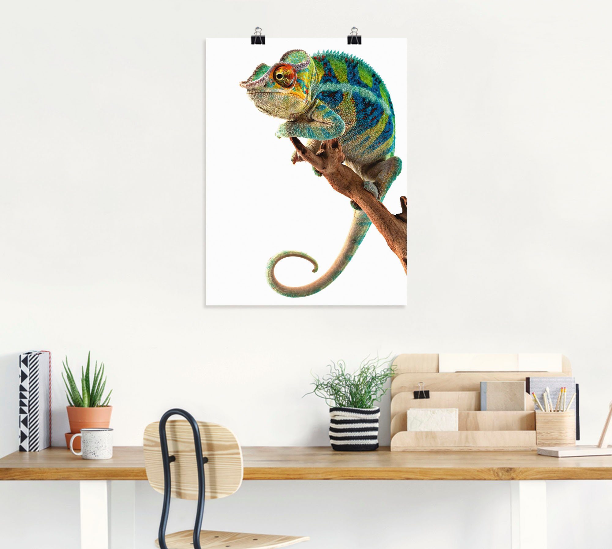Artland Artprint Ambanja panter kameleon als artprint op linnen, poster in verschillende formaten maten