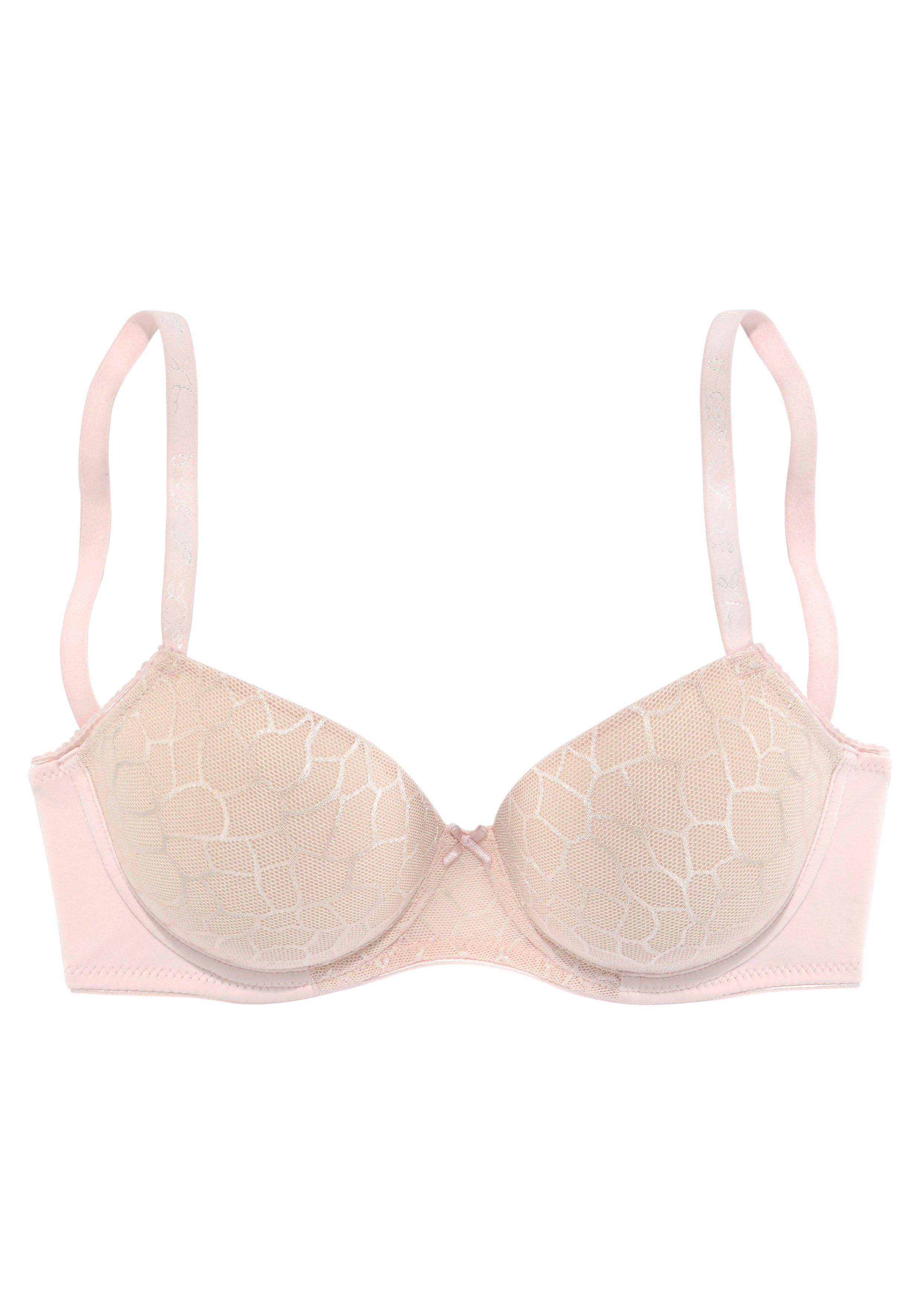 Lascana Bh met steuncups Chiara met grafisch netmotief, dessous