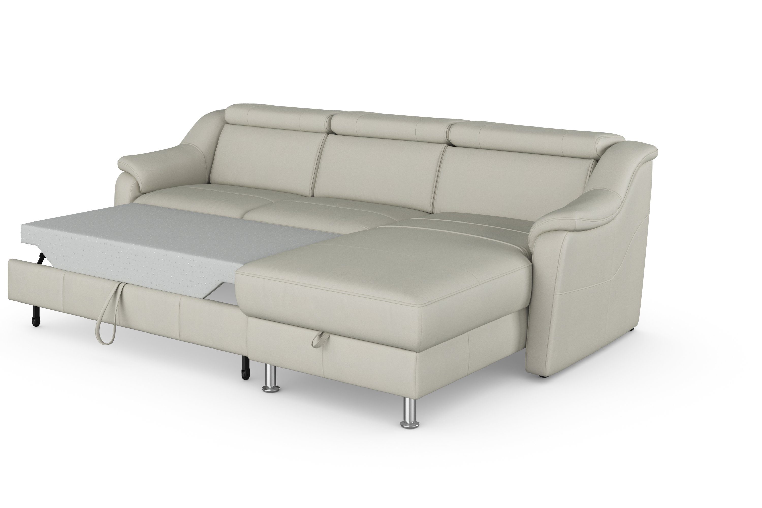 sit&more Hoekbank Freetown L-vorm met verstelbare hoofdsteun en comfortabele binnenvering