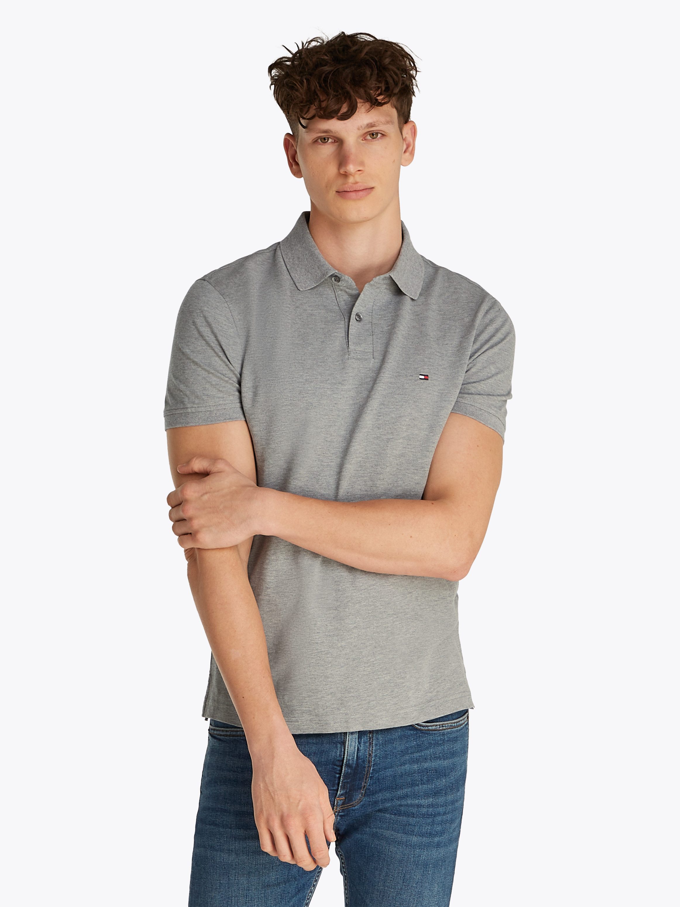 Tommy Hilfiger Poloshirt 1985 REGULAR POLO met tommy hilfiger contraststrepen in de kraag