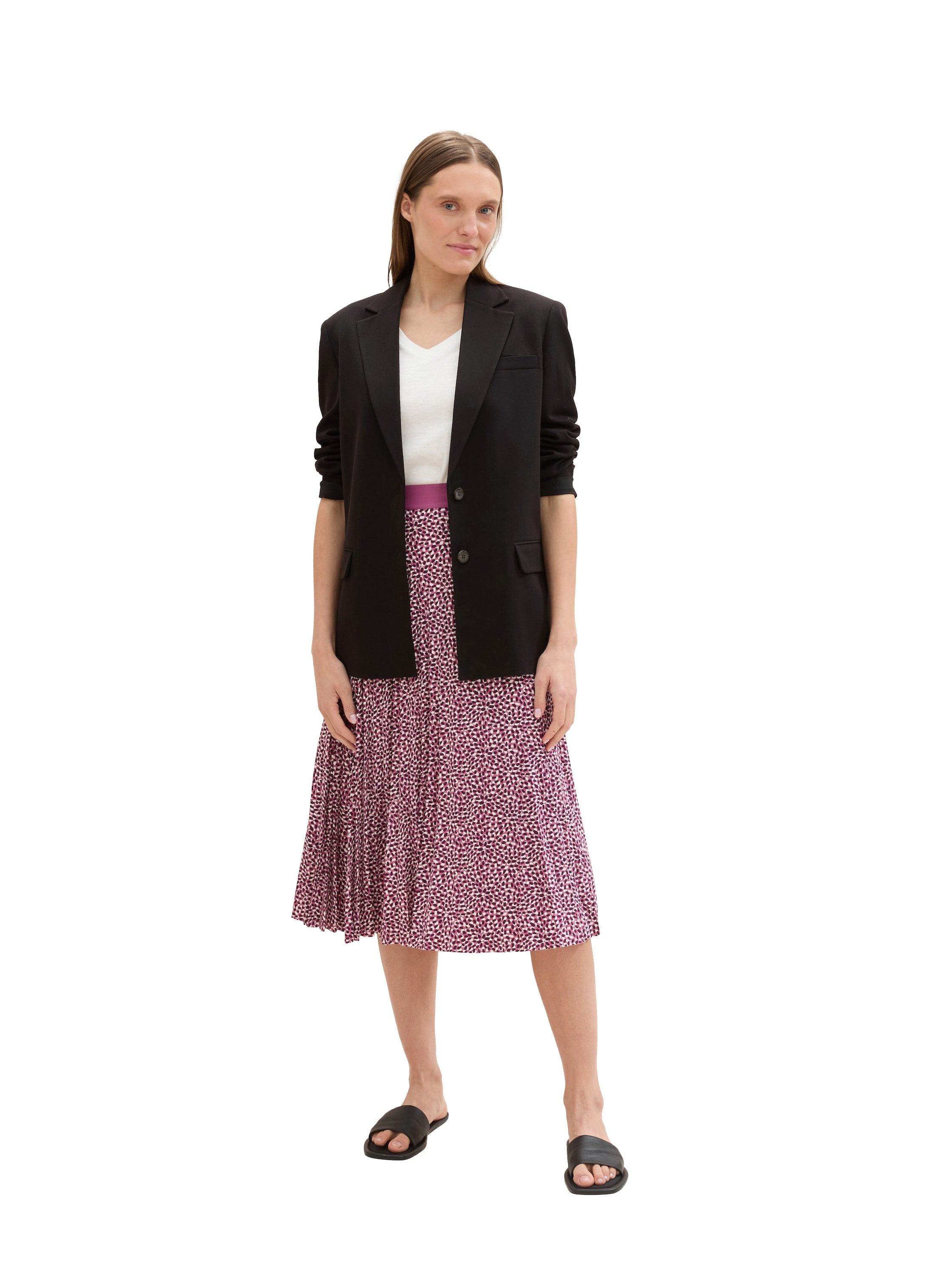 Tom Tailor Shirt met V-hals met bio-katoen