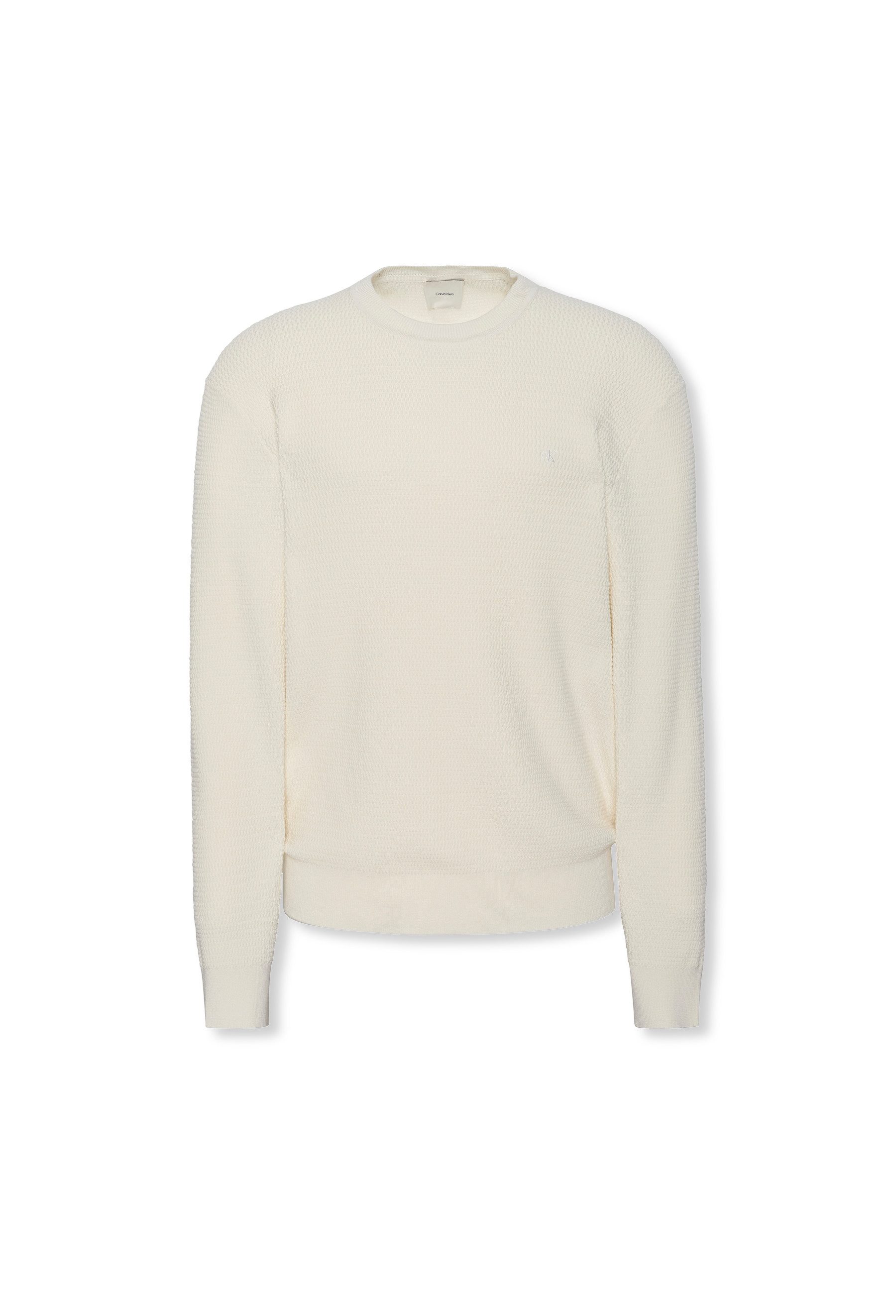 Calvin Klein Gebreide trui LS TXTR CTTN CRWNK S