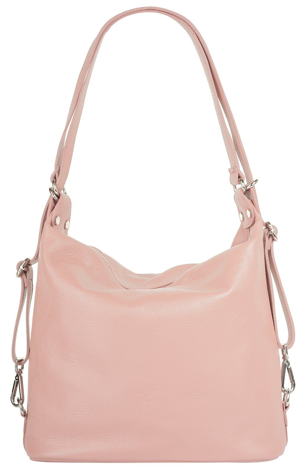 Samantha Look Shopper echt leer, made in italy dames shoppers roze
