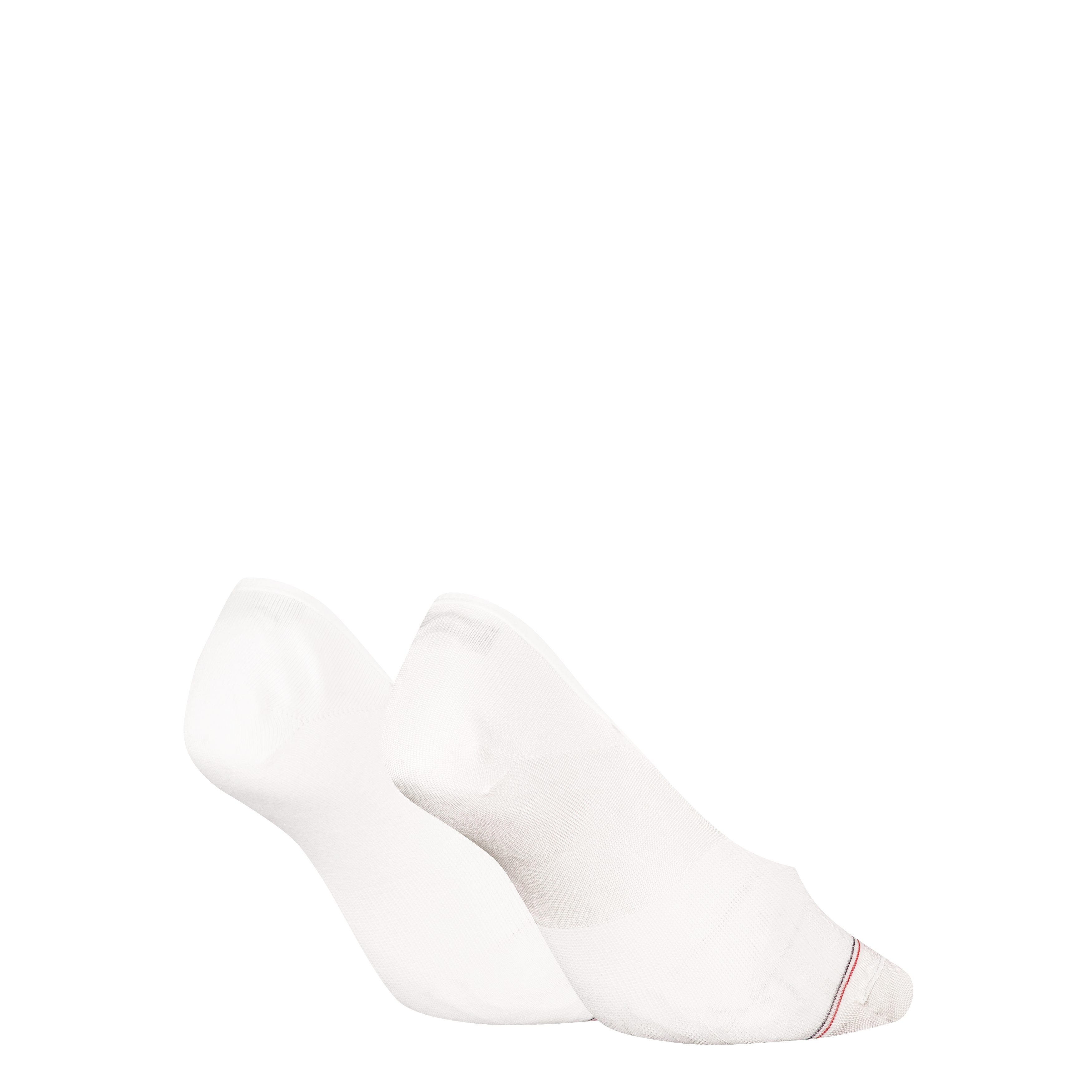 Tommy Hilfiger Enkelsokken TH WOMEN FOOTIE MC 2P SHINE met gesiliconiseerde hielbanden (Set van 2)