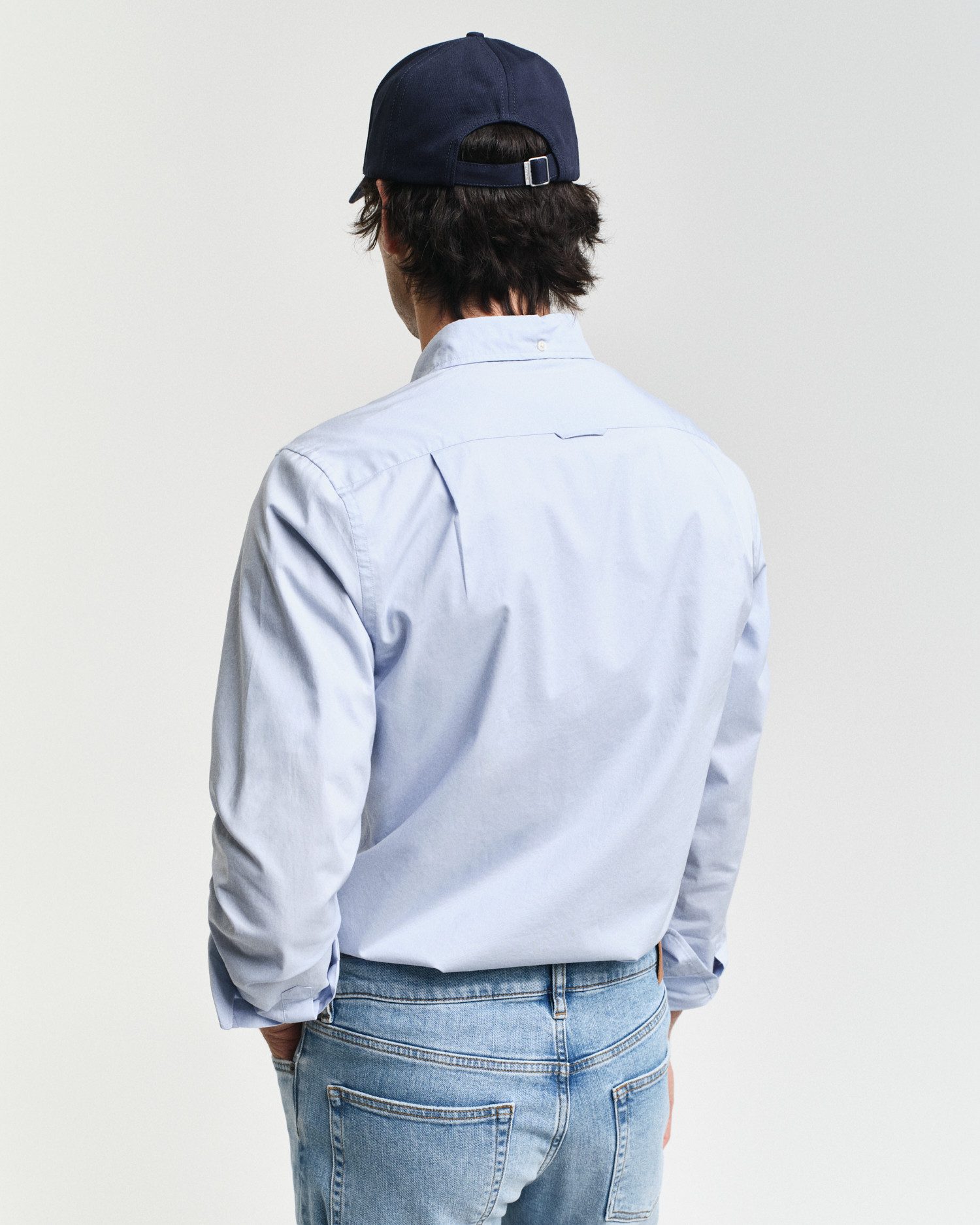 Gant Overhemd met lange mouwen Slim fit poplin overhemd licht slijtvast easy care