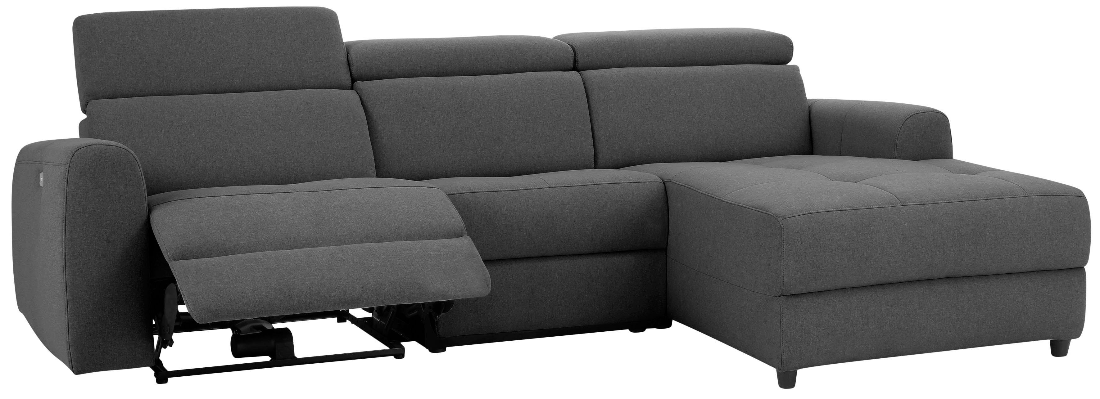 Home affaire Hoekbank Sentrano, L-vorm, 275 cm, man. of electr. relaxfunctie en usb/kopverstelling