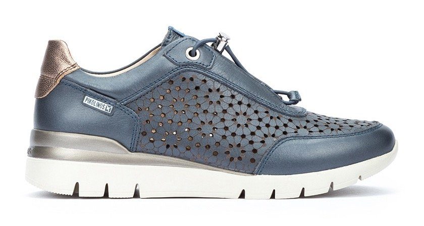 PIKOLINOS Sneakers met sleehak CANTABRIA met stijlvol opengewerkt patroon, vrijetijdsschoen, lage schoen, veterschoen