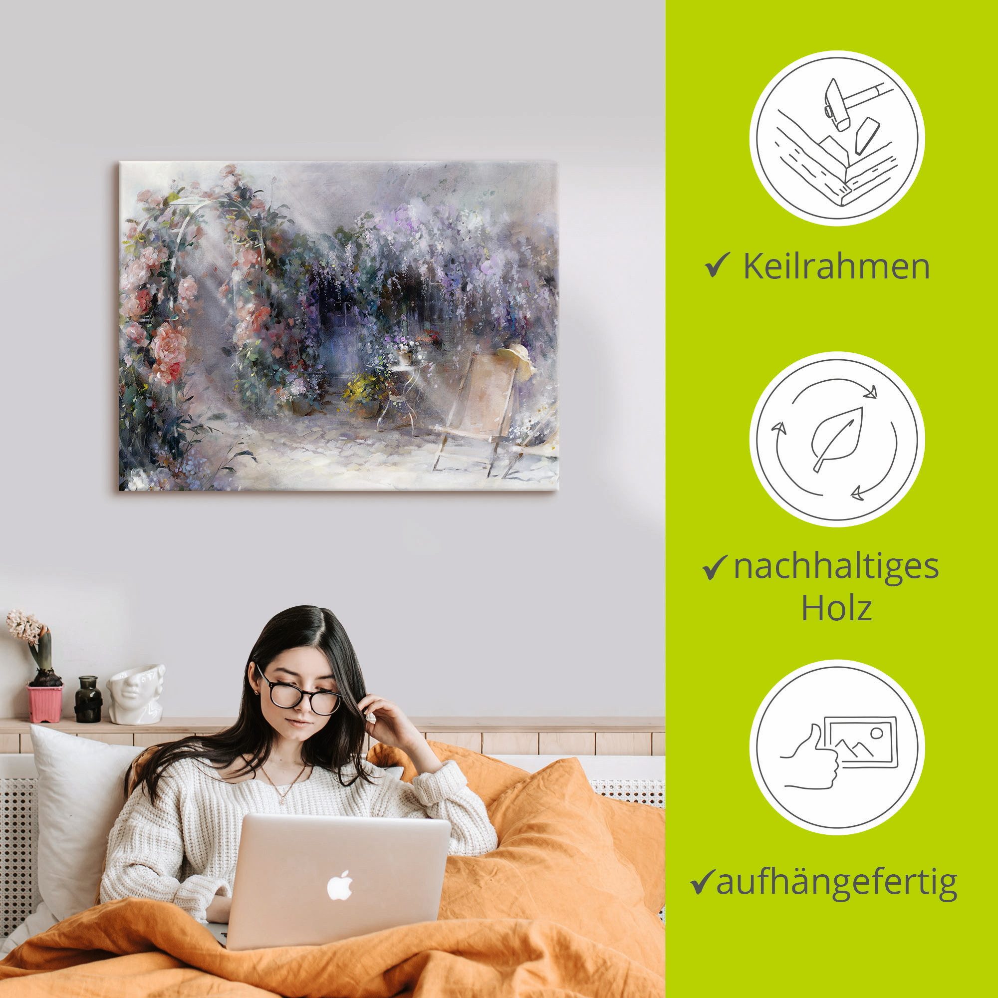 Artland Artprint Rozen en seringen als artprint op linnen, poster, muursticker in verschillende maten