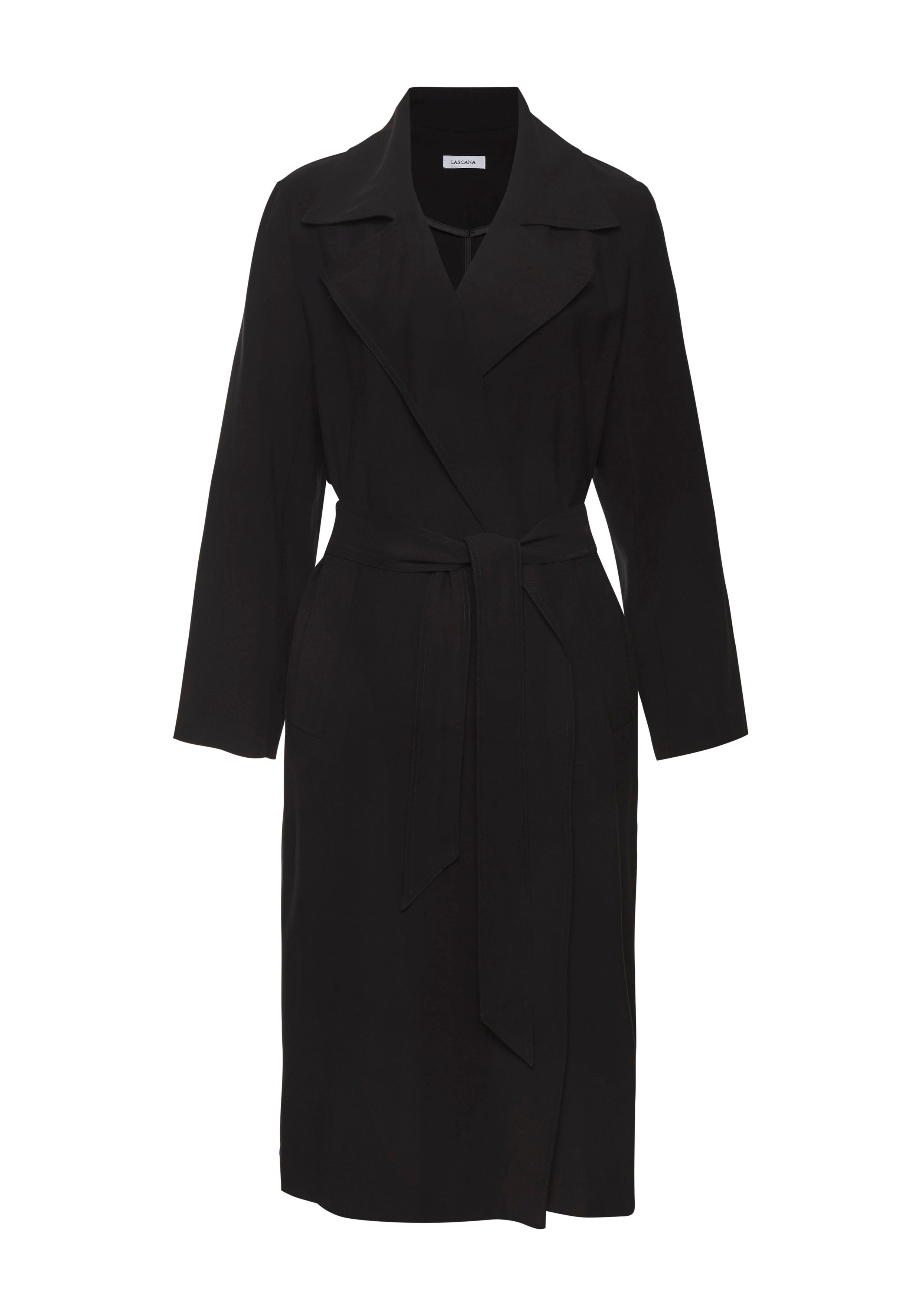 Lascana Trenchcoat met riem om te reguleren, zomer-trenchcoat, lichte jas