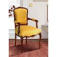 delavita stoel met armleuningen stoelen federica breedte 60 cm (1 stuk) bruin