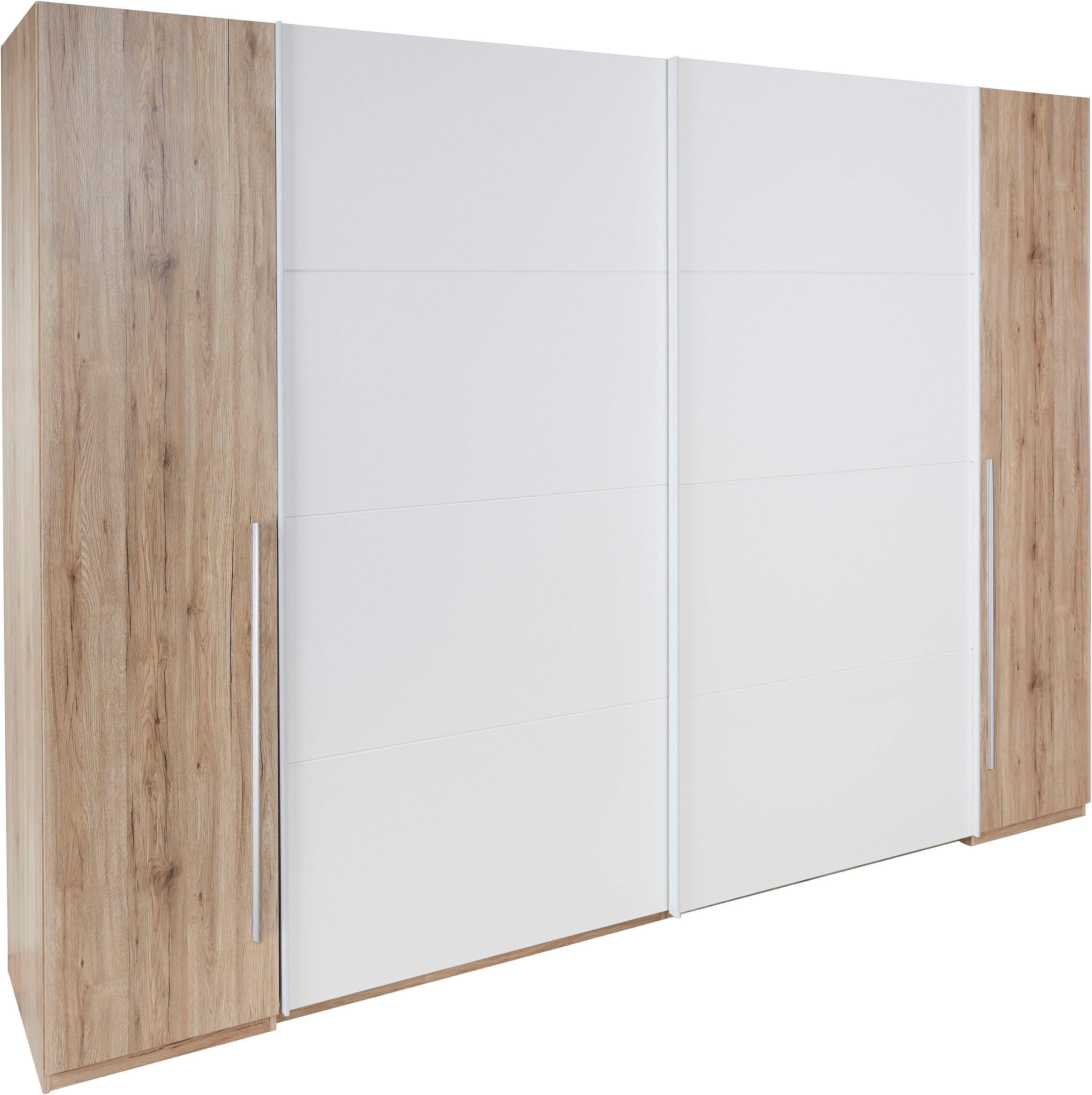 Schlafkontor Zweefdeurkast Match met draai- en schuifdeuren zweefdeurkasten maat 315 cm x 225 cm x 61 cm beige