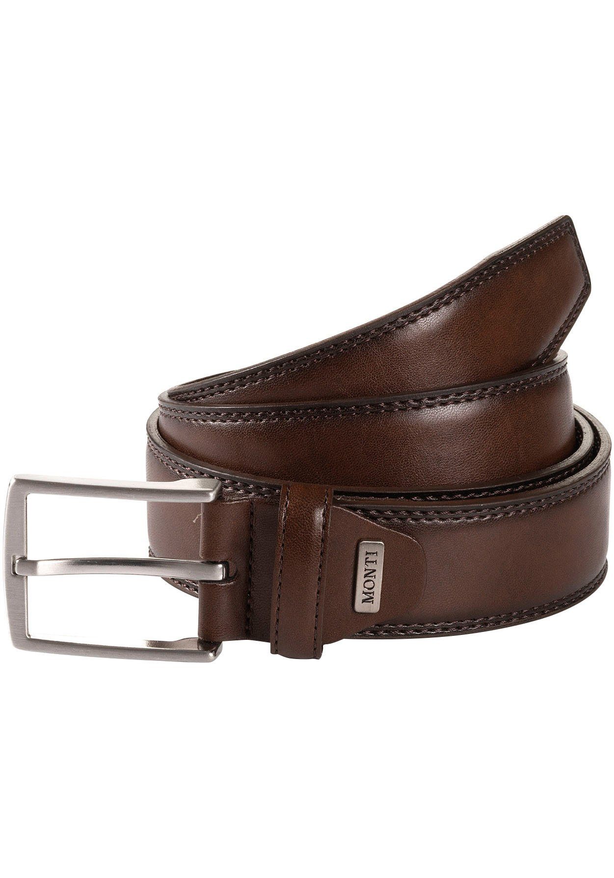 MONTI Synthetische riem Wenen 3,5 cm breed, klassiek-business, inkortbaar, tot maat 150 cm