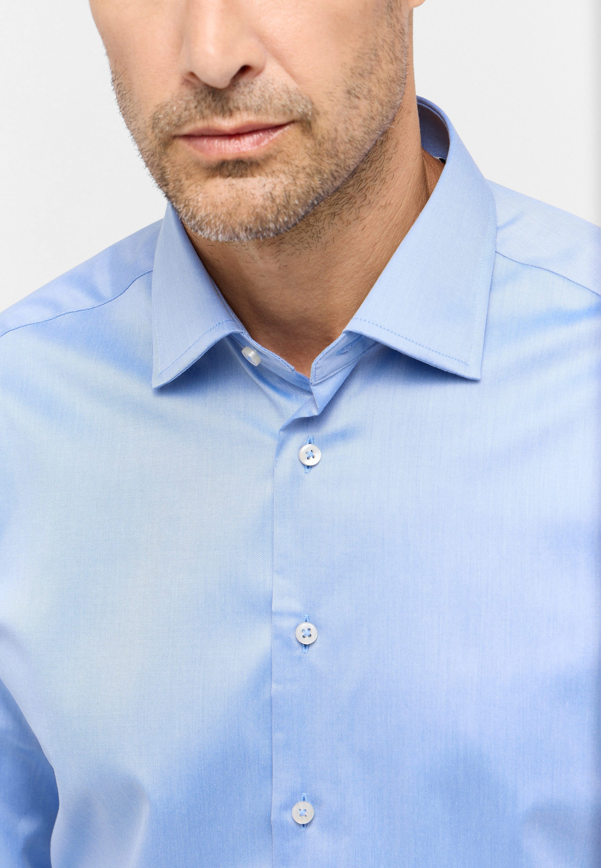 Eterna Overhemd met lange mouwen MODERN FIT NON IRON (strijkvrij)