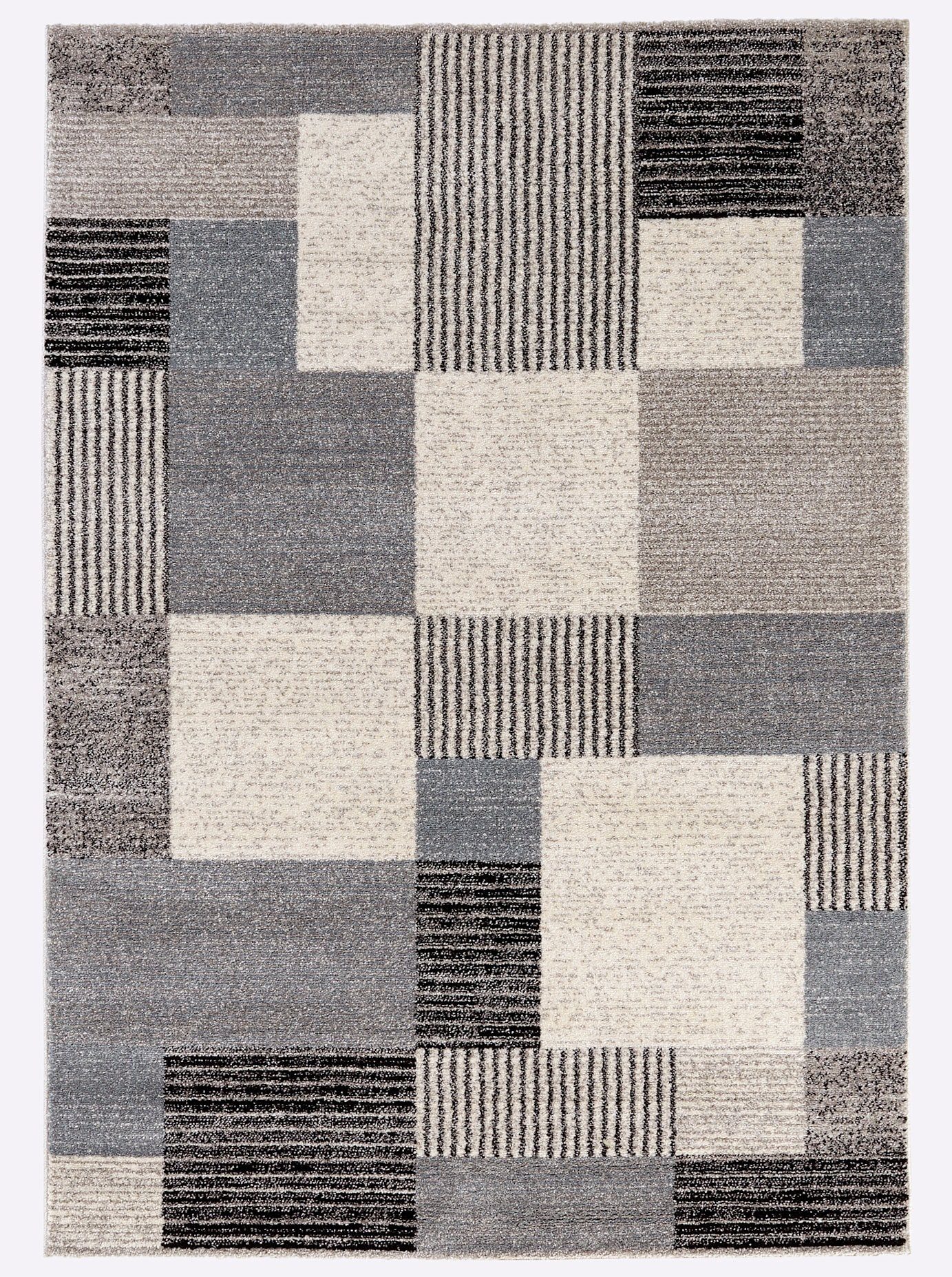 heine home Vloerkleed moderne vloerkleden maat Ø 160 cm x Ø160 cm x 13 mm blauw