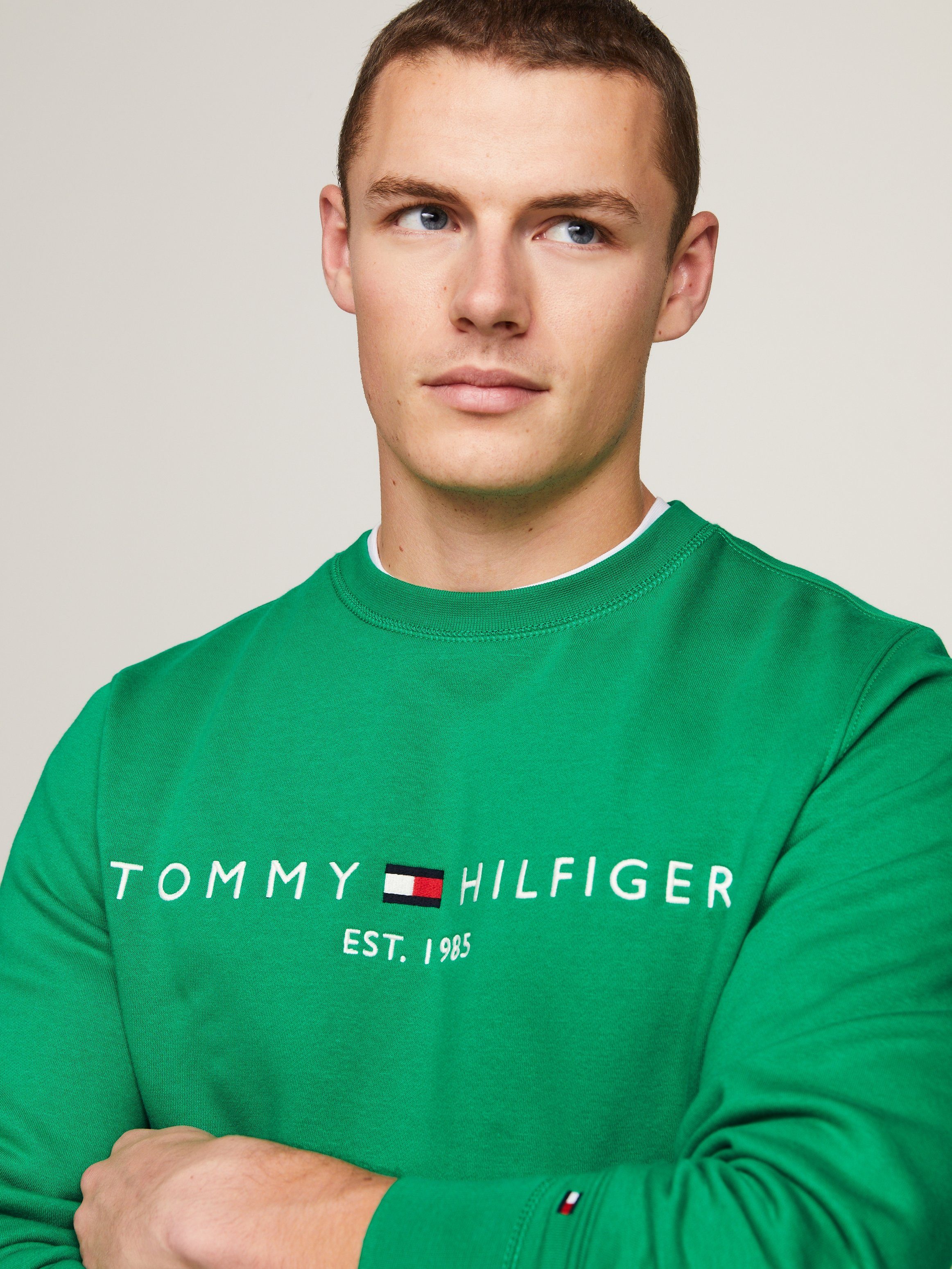 Tommy Hilfiger Sweatshirt TOMMY LOGO SWEATSHIRT met klassieke ronde hals