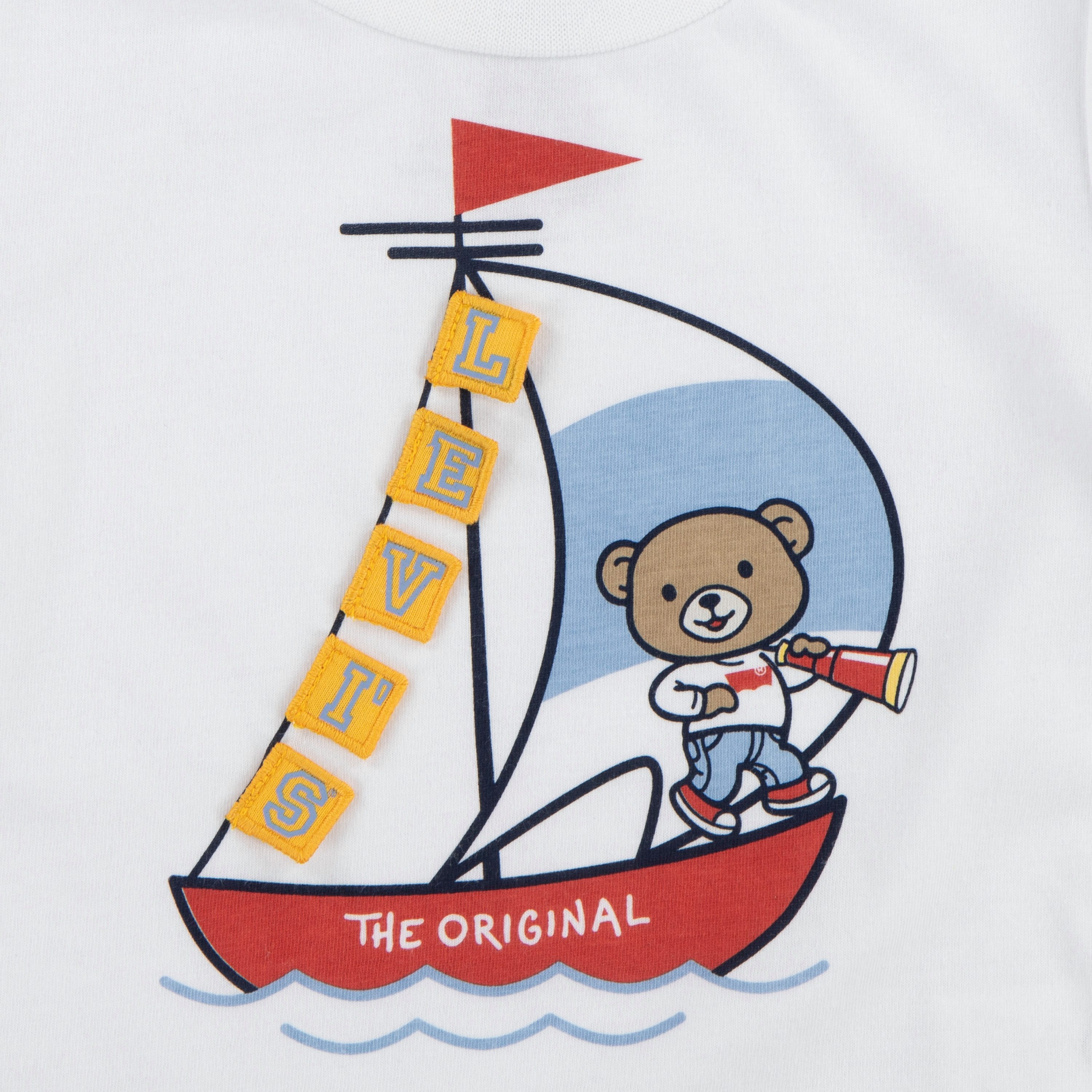 Levi's Kidswear T-shirt short LVB LEVI 3D SAILING DENIM SET (set, 2-delig, 2-delig)