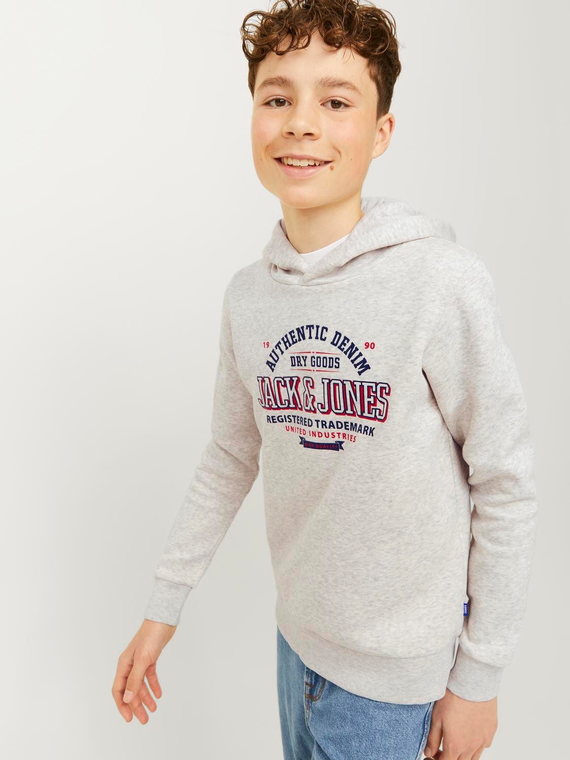 Jack & Jones Junior Hoodie JJELOGO SWEAT HOOD 2 COL 24/25 NOOS JNR