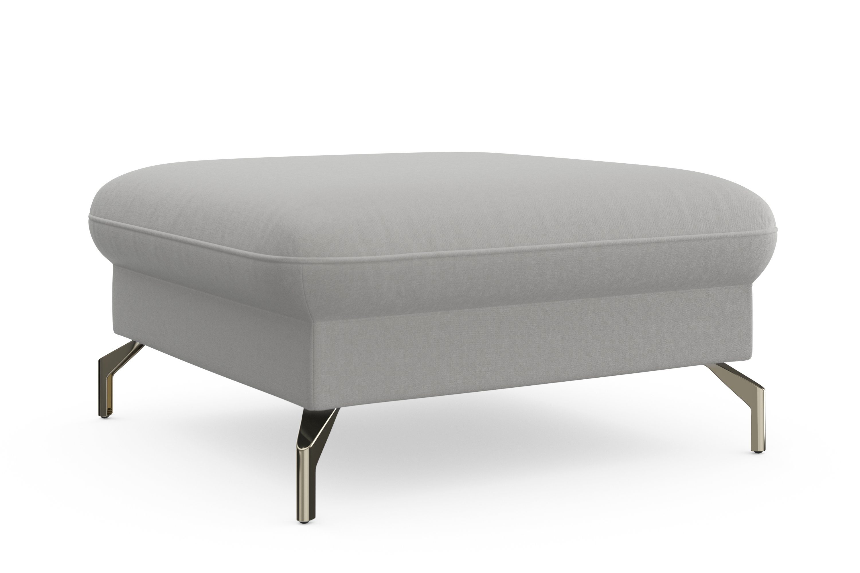 sit&more Hocker Fashion met binnenvering, met gesatineerde nikkel poten