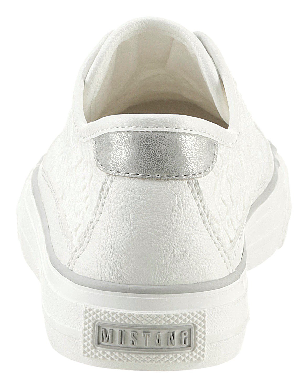 Mustang Shoes Sneakers , vrijetijdsschoen, lage schoen, veterschoen met zijlijk haak-inzet