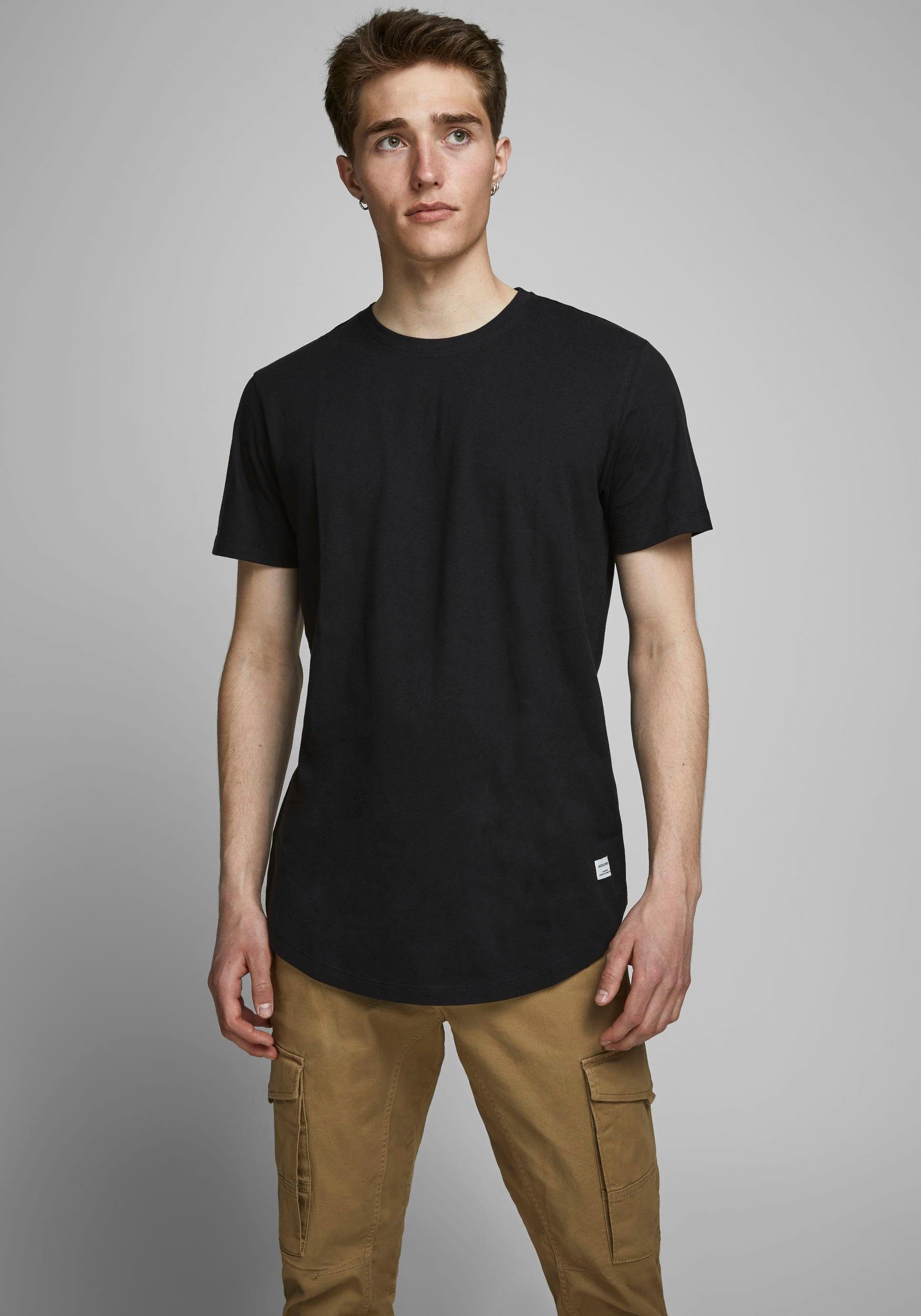 Jack & Jones Shirt met ronde hals JJENOA TEE SS CREW NECK 3PK MP NOOS (3-delig, Set van 3)