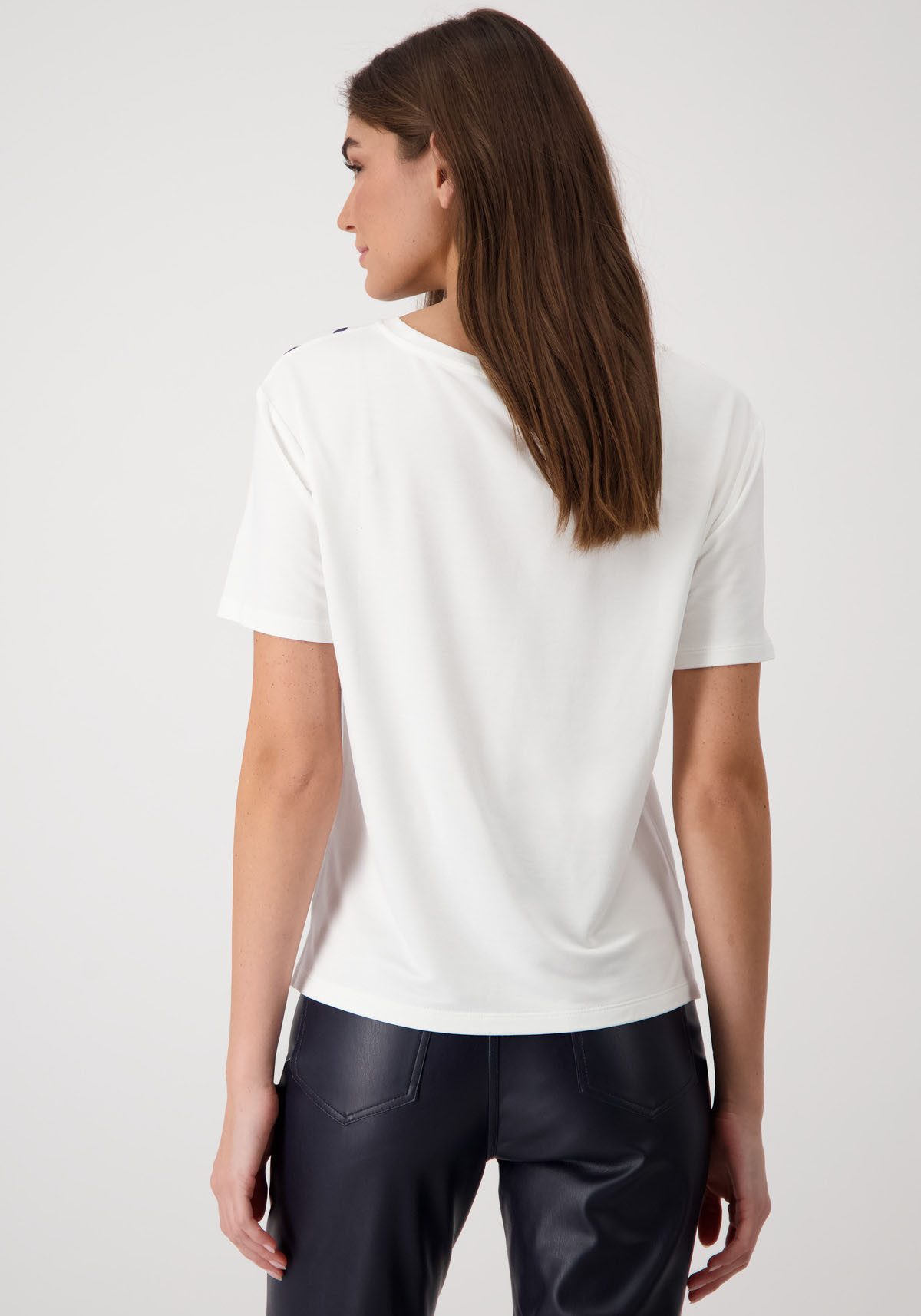 Monari Shirt met ronde hals Shirt Drukbloem met bloemenprint