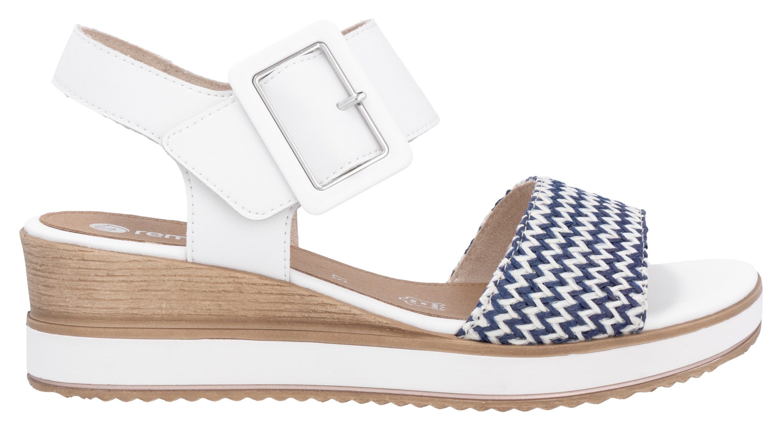 Remonte Sandaaltjes ELLE-Collection , zomerschoen, sandaal, comfortschoen met klittenband onder de siergesp