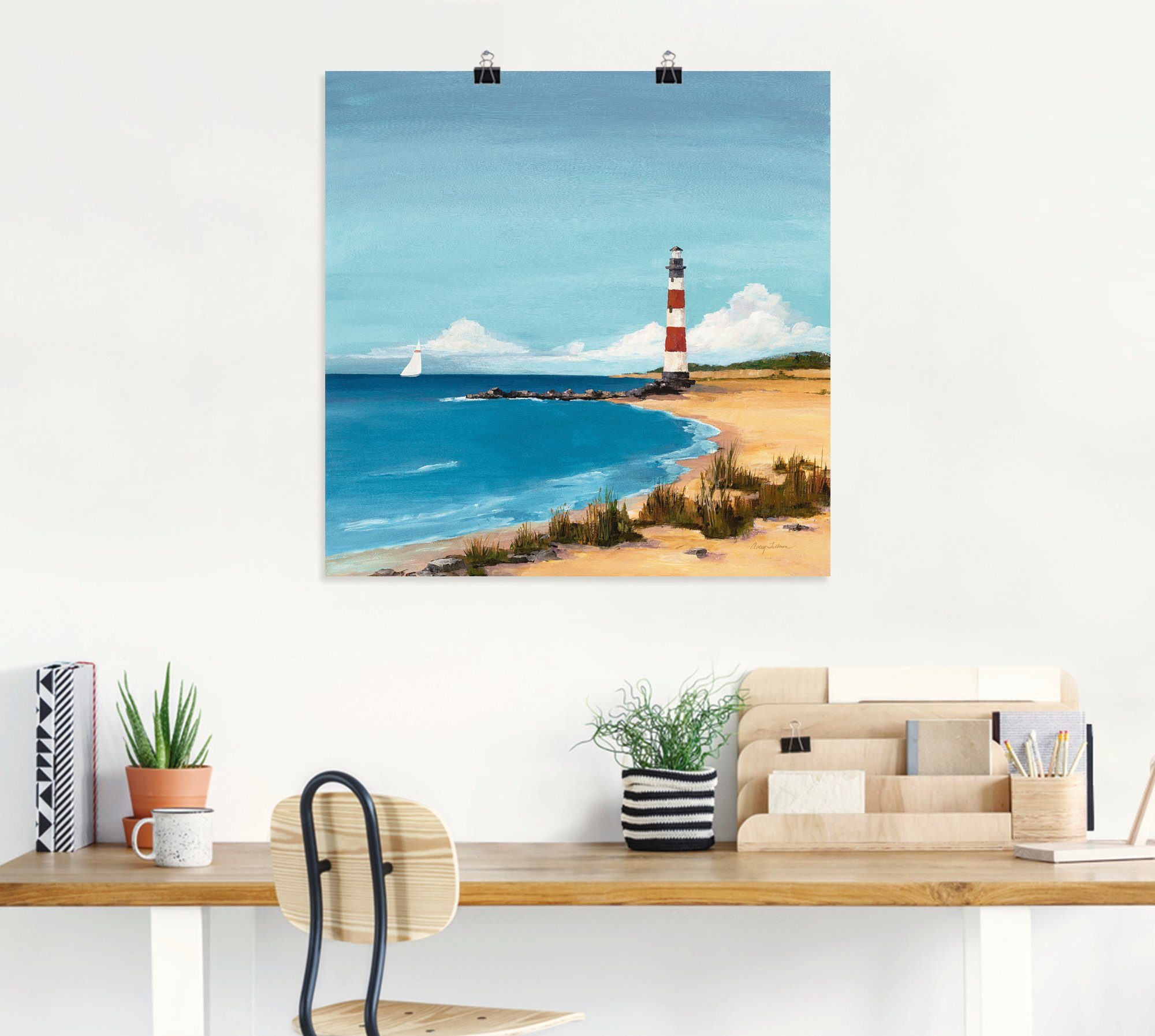 Artland Poster Zandpunt als artprint op linnen, muursticker of poster in verschillende maten