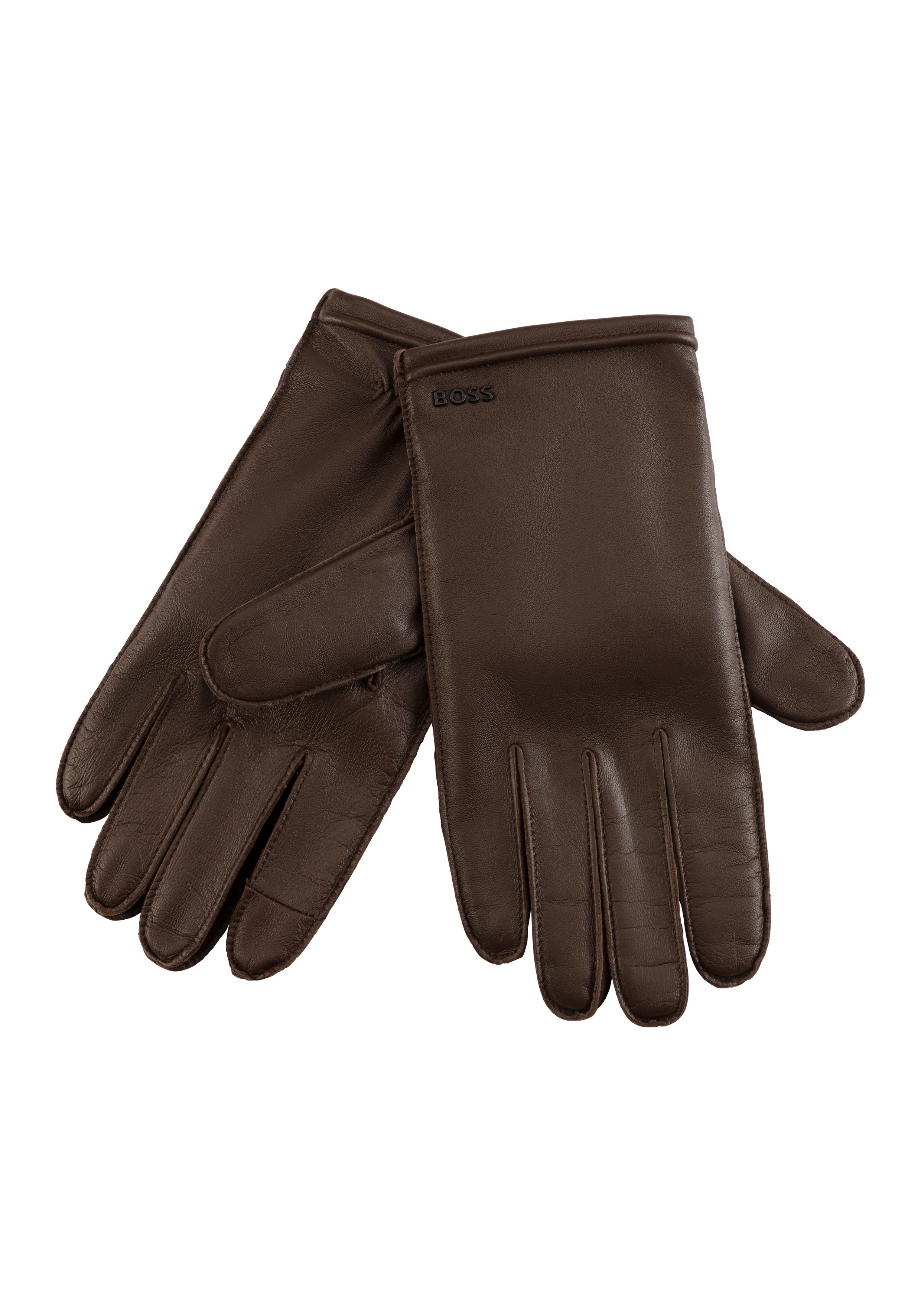 Boss Leren handschoenen Kranton-ME met touch tech vingertoppen heren handschoenen maat 9,5 groen