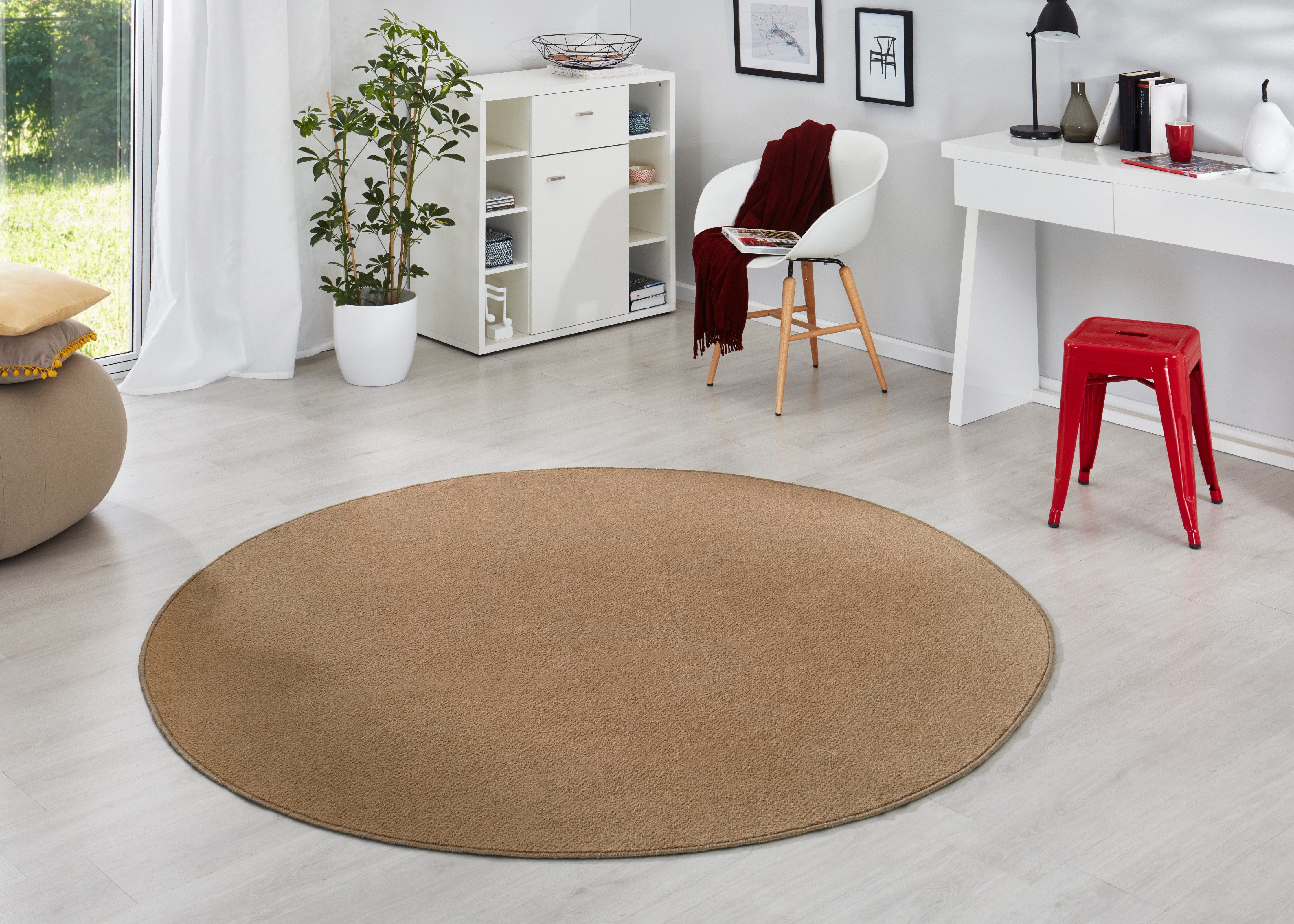HANSE Home Vloerkleed Fancy Korte pool, zacht, uni, woonkamer, slaapkamer, eetkamer