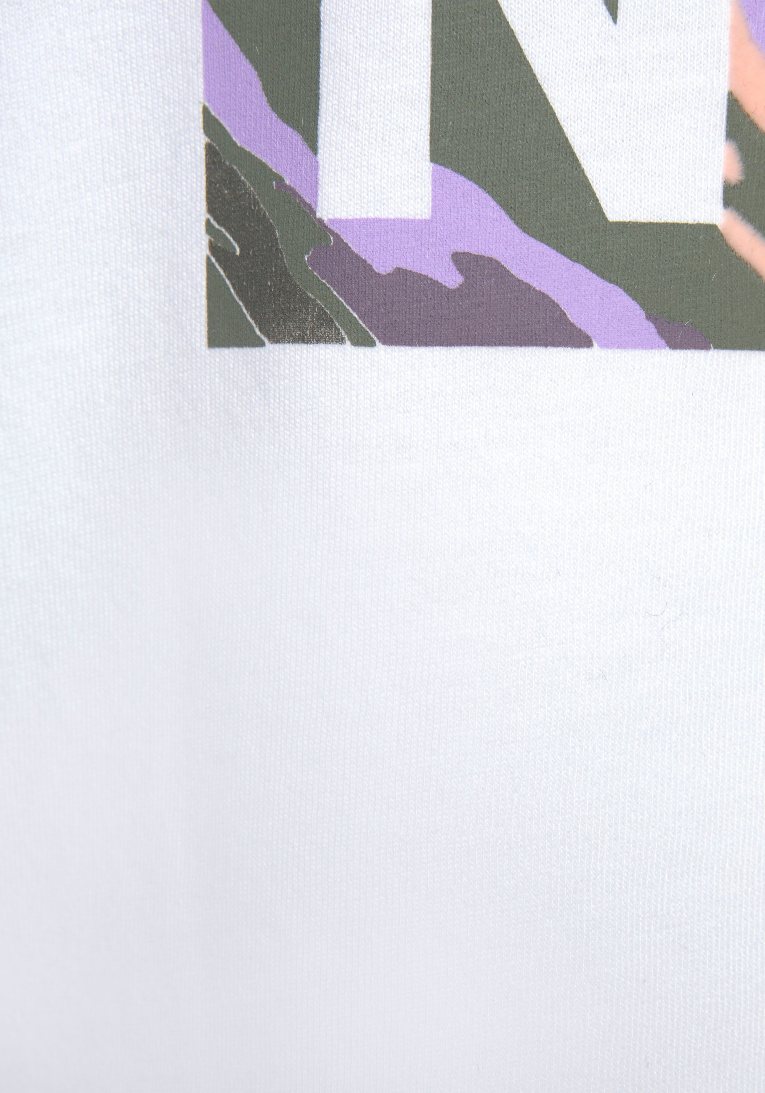 Elbsand Shirt met lange mouwen Inea met print aan de voorkant, lange mouwen, losse pasvorm