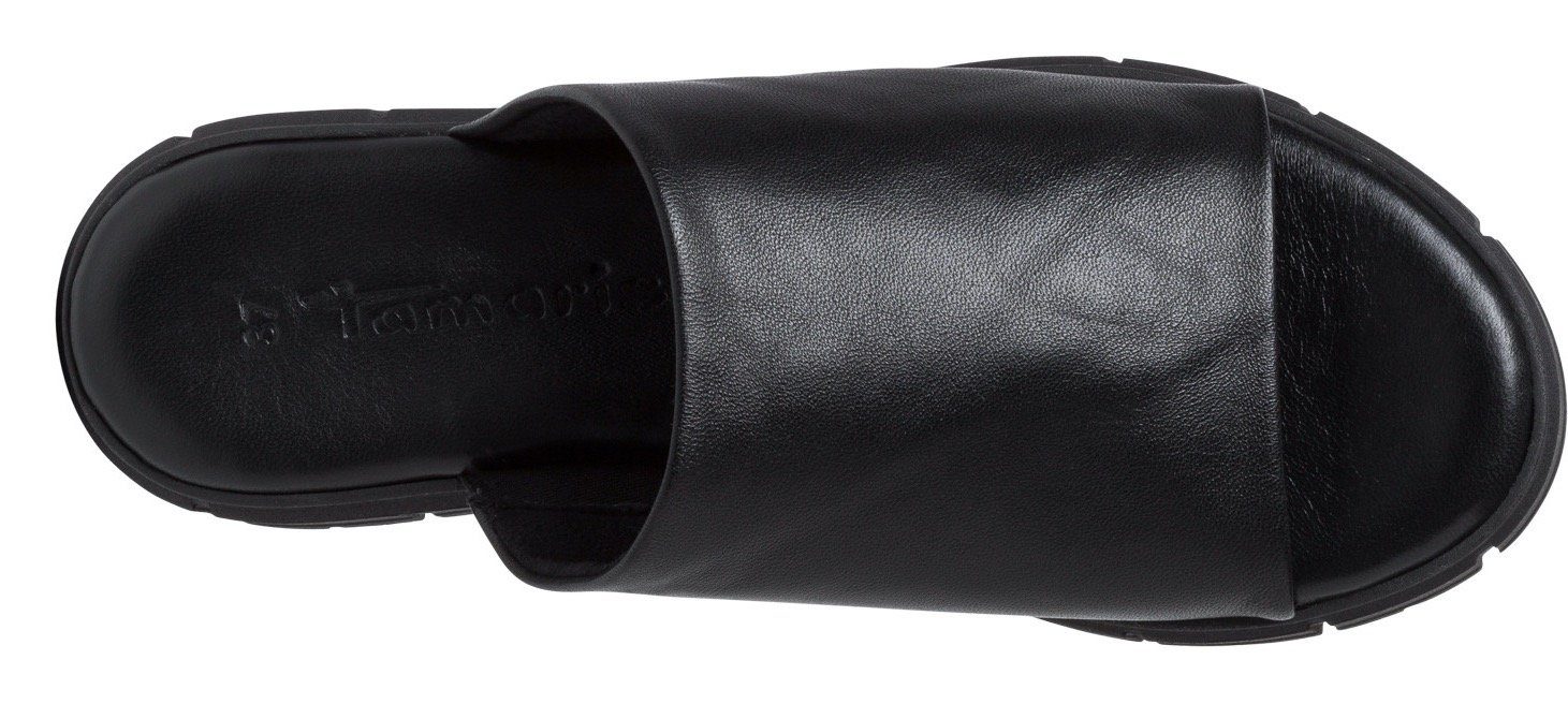 Tamaris Slippers , plateau, zomerschoen, pantoffels in monochrome look