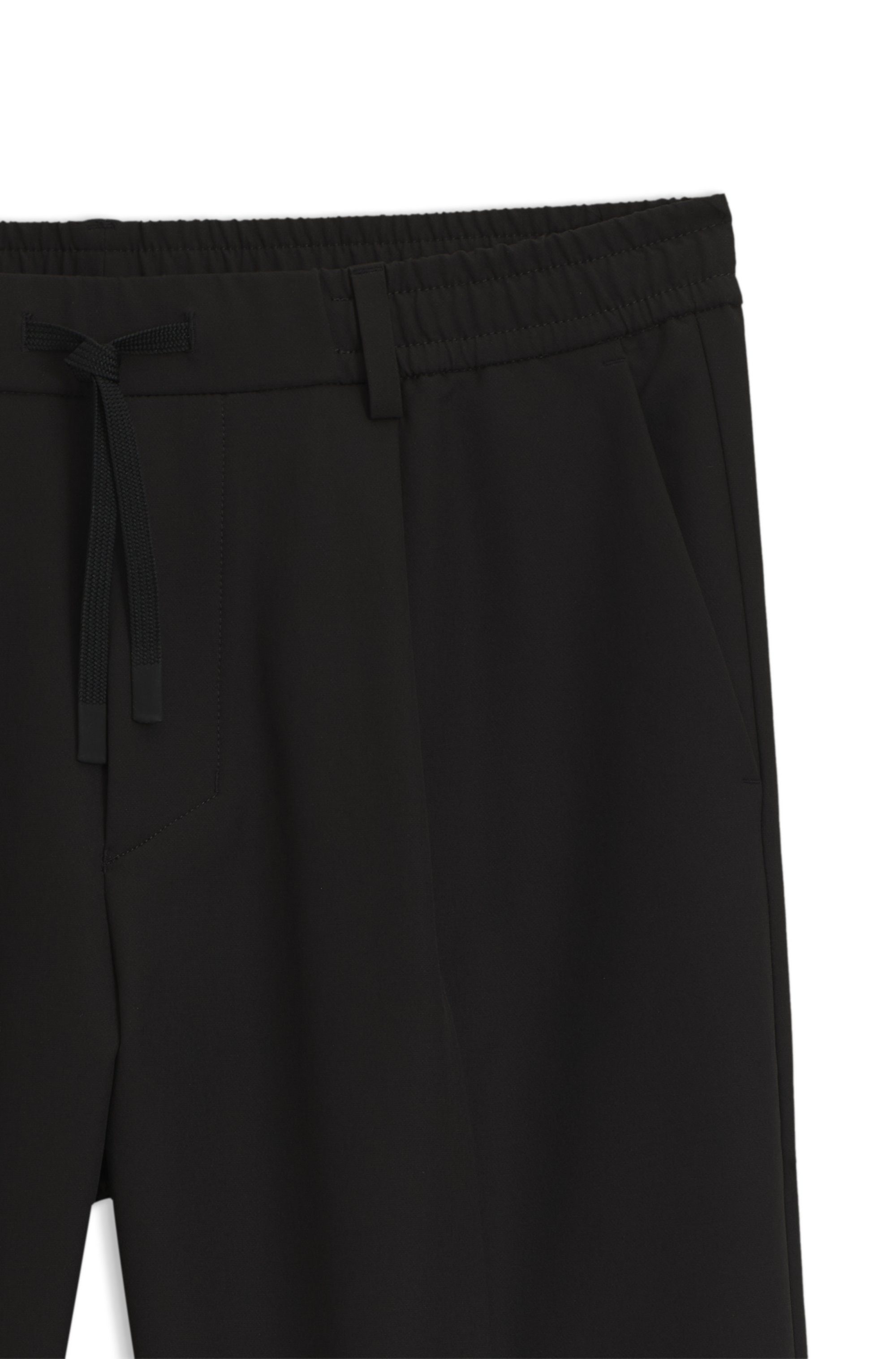 BOSS GREEN Geweven broek T_Convert-Pleat met trekkoord en merklabel
