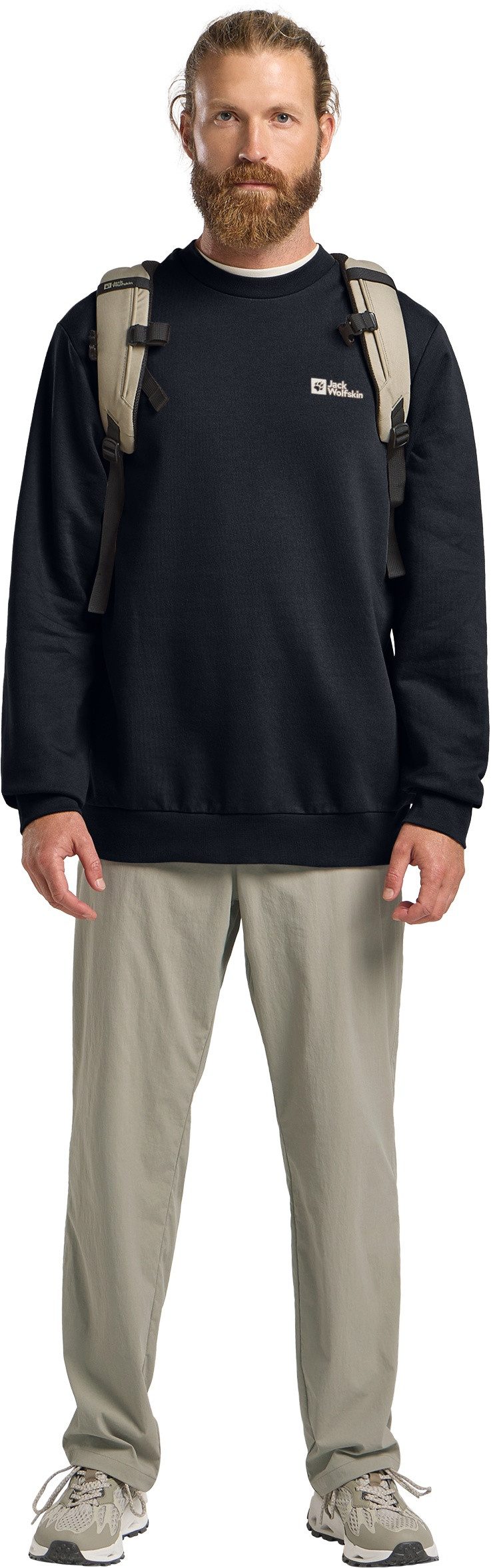 Jack Wolfskin Shirt met lange mouwen ESSENTIAL CREWNECK M