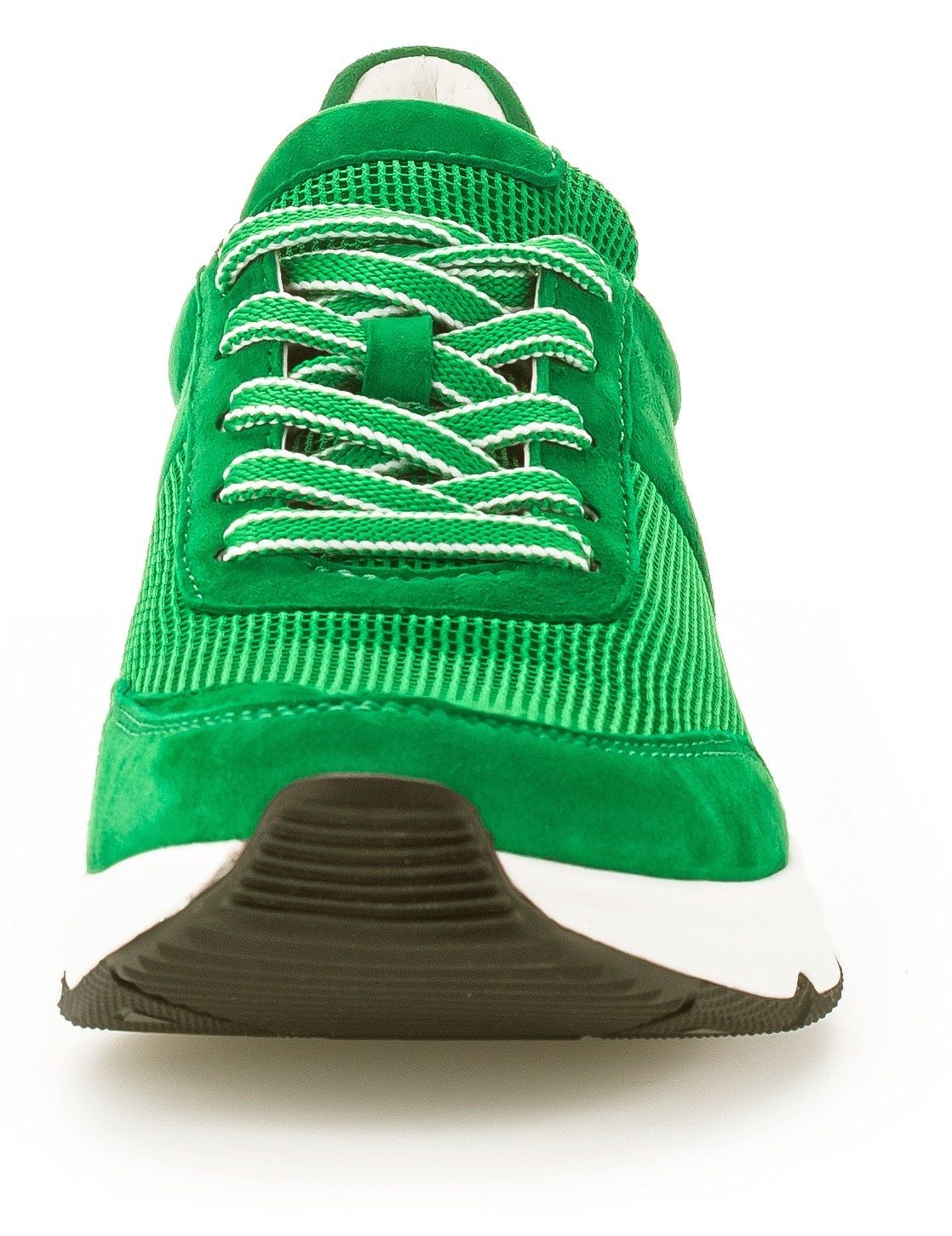 Gabor Rollingsoft Sneakers met sleehak vrijetijdsschoen, lage schoen, veterschoen, logo op de hiel