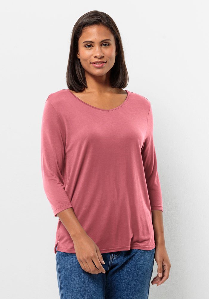 Jack Wolfskin Mola 3 4 T-Shirt Women Shirt met halve mouwen Dames XXL soft pink soft pink