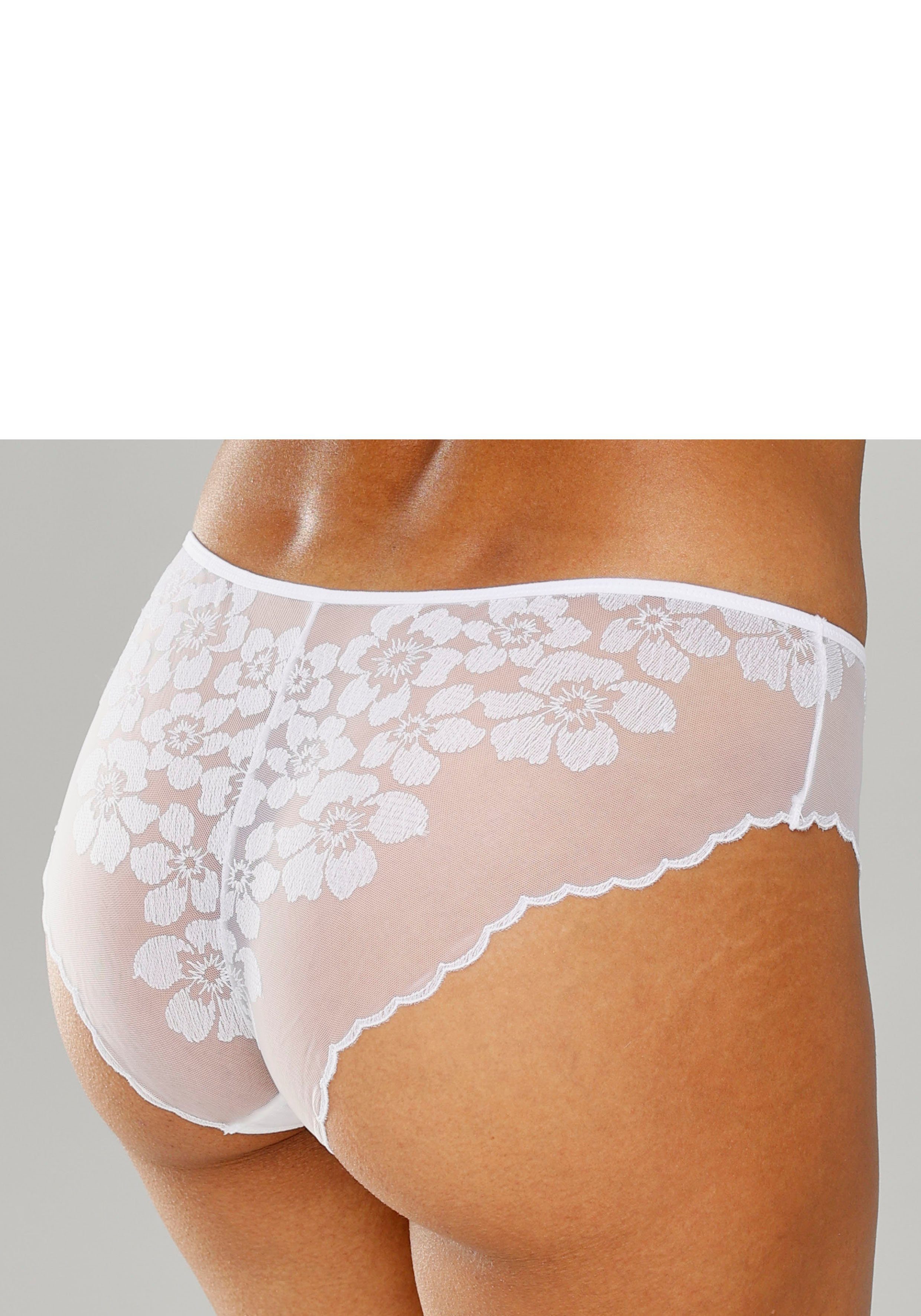 Lascana Belle Affaire Slip iets transparante borduurkant