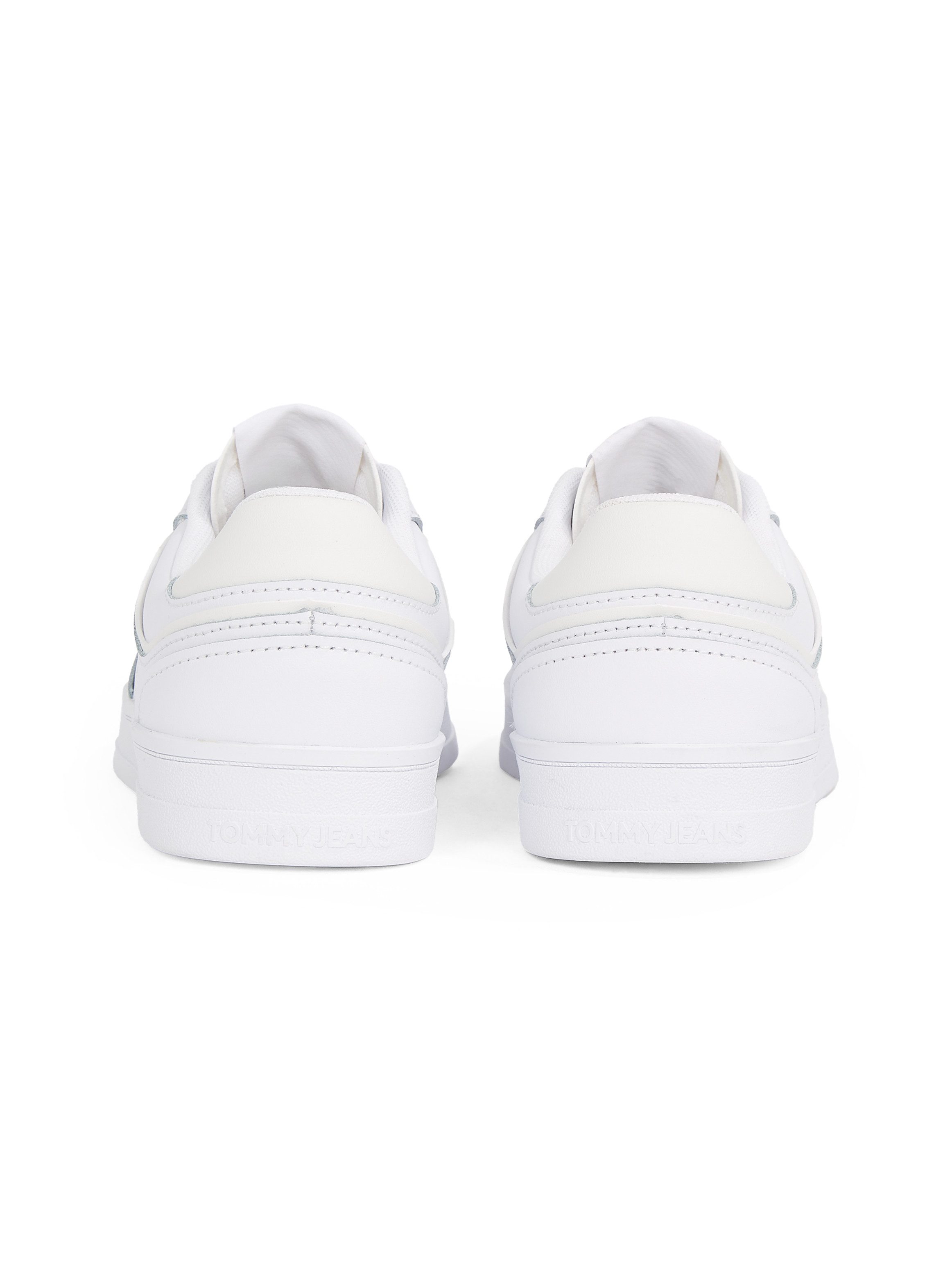 TOMMY JEANS Plateausneakers THE GREENWICH LEATHER , vrijetijdsschoen, lage schoen, veterschoen in basket-look