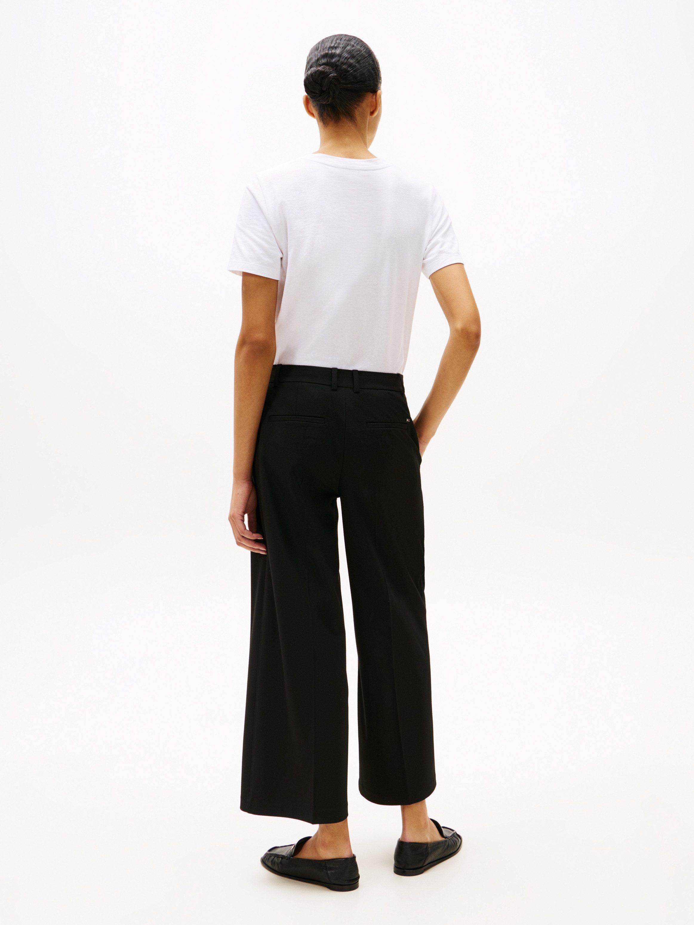 Tommy Hilfiger Geweven broek Low Normal Waist Bi-Stretch Riemlus, elastisch, onderhoudsvriendelijk kreukvrij, business casual
