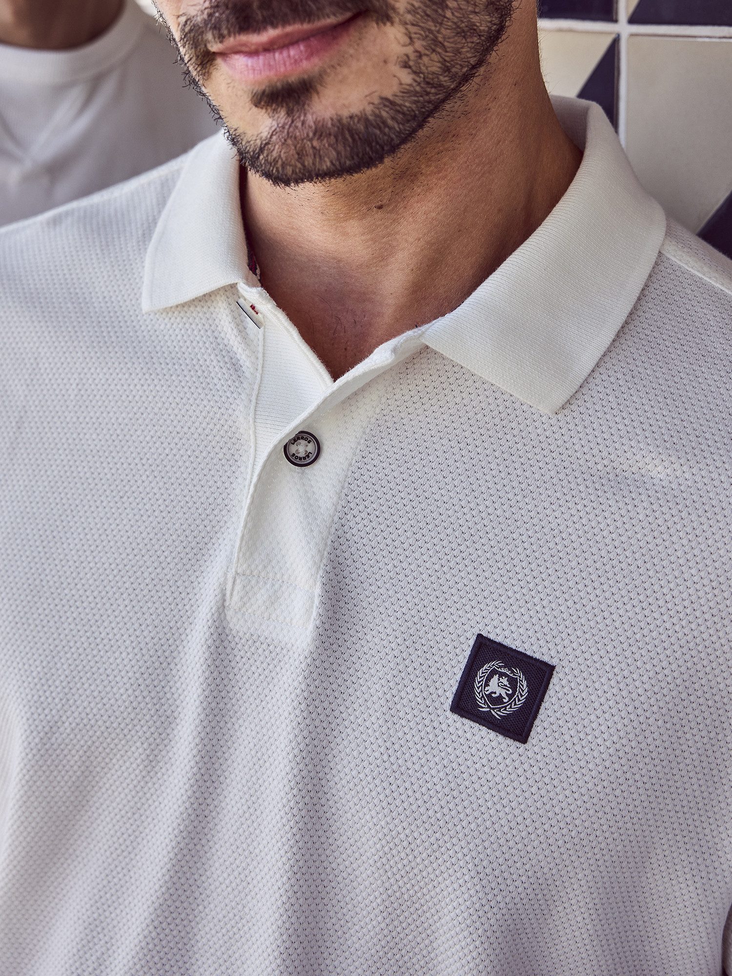 Lerros Poloshirt LERROS Poloshirt in zachte wafelpiqué kwaliteit